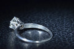 Antique Tiffany & Co. Solitaire Engagement Ring with 0.85 Carat Diamond
