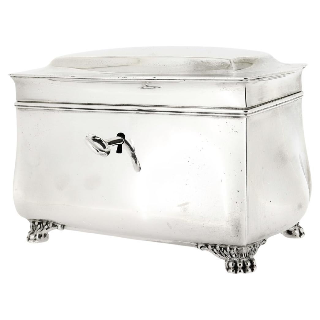 Antique Tiffany & Co. Sterling Silver Bombay Form Table Box or Casket For Sale