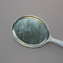Antique Tiffany & Co. Sterling Silver Embossed Dresser Mirror, 20th Century