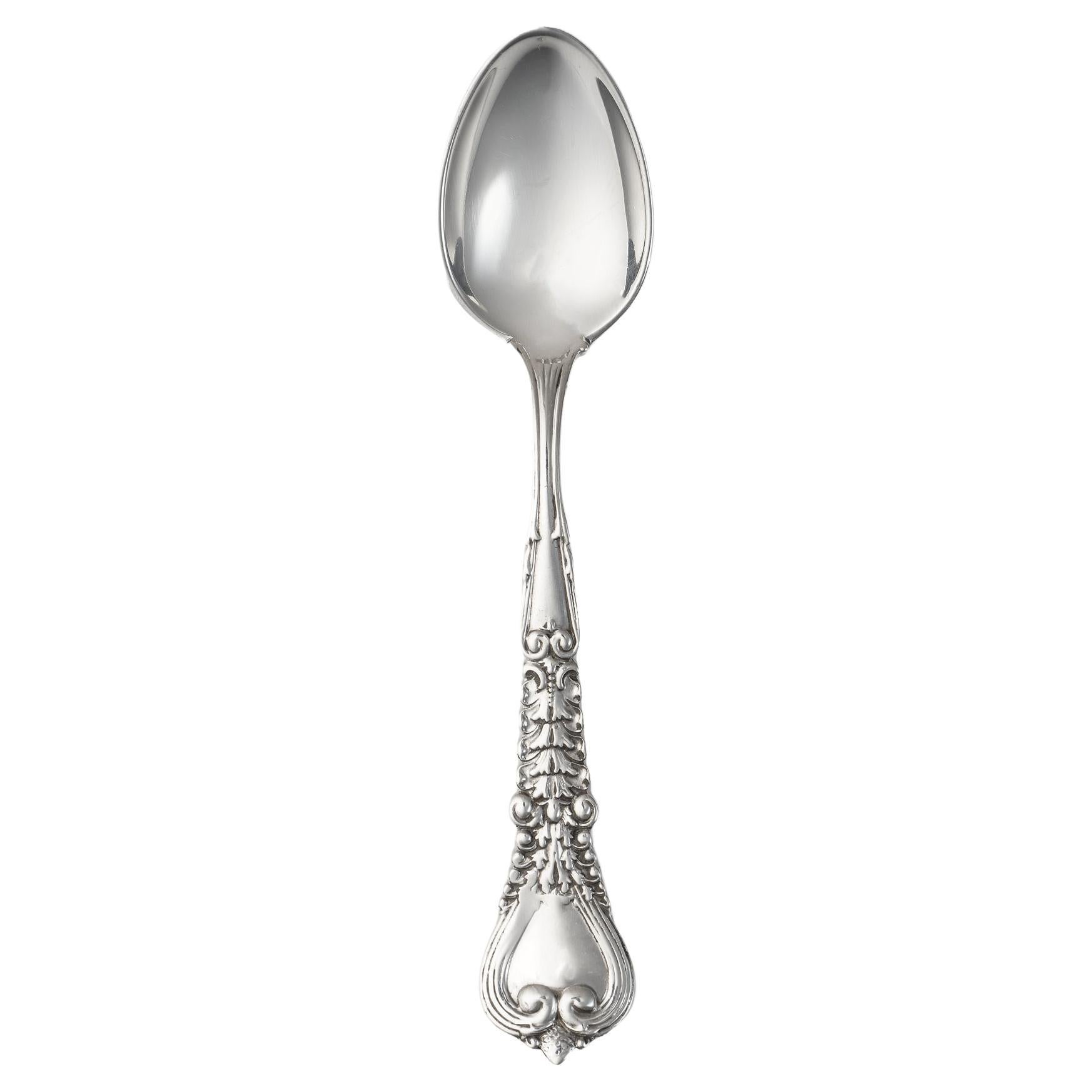 Antique Tiffany & Co. Sterling Silver Florentine Pattern Demitasse Spoon For Sale
