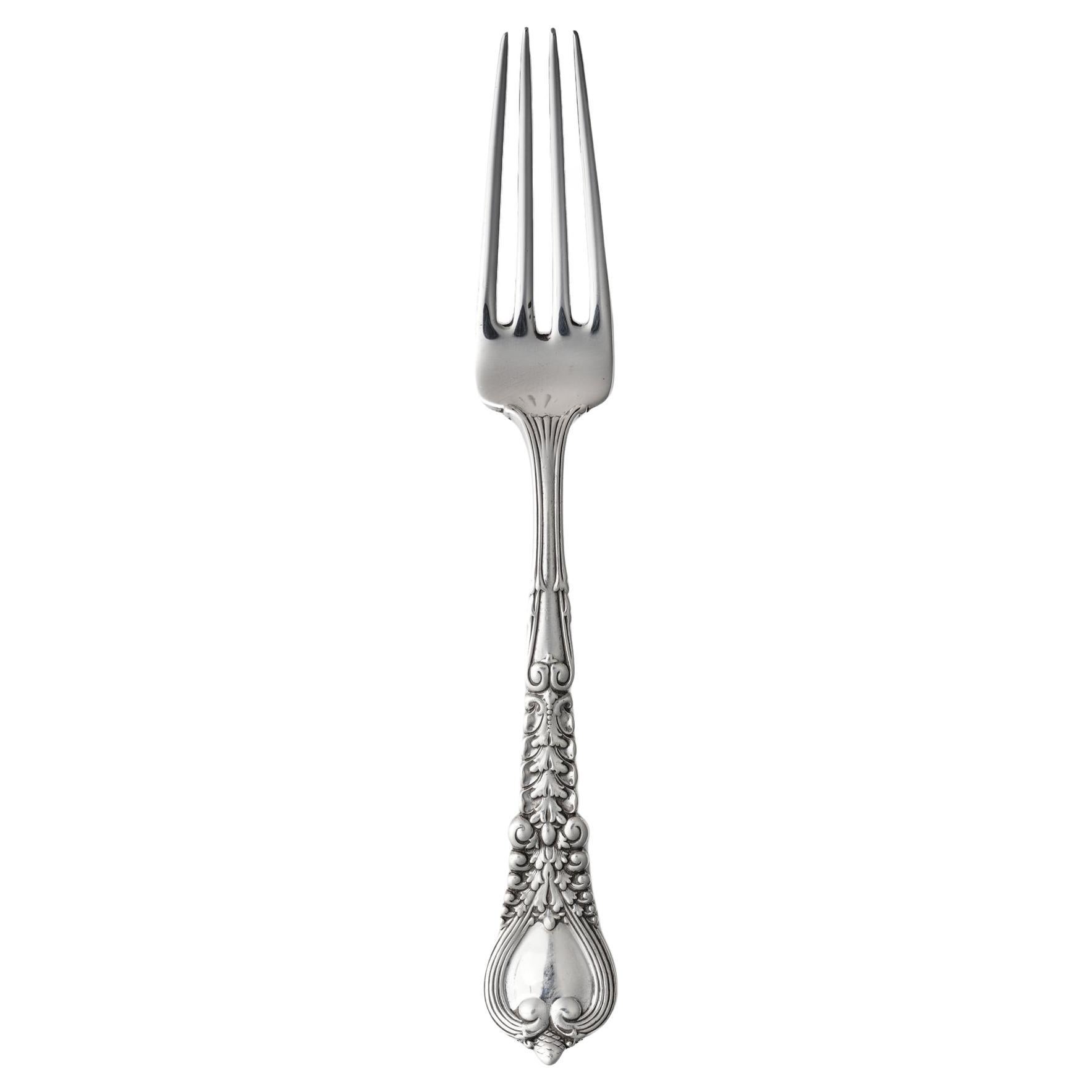 Antique Tiffany & Co. Sterling Silver Florentine Pattern Fork For Sale