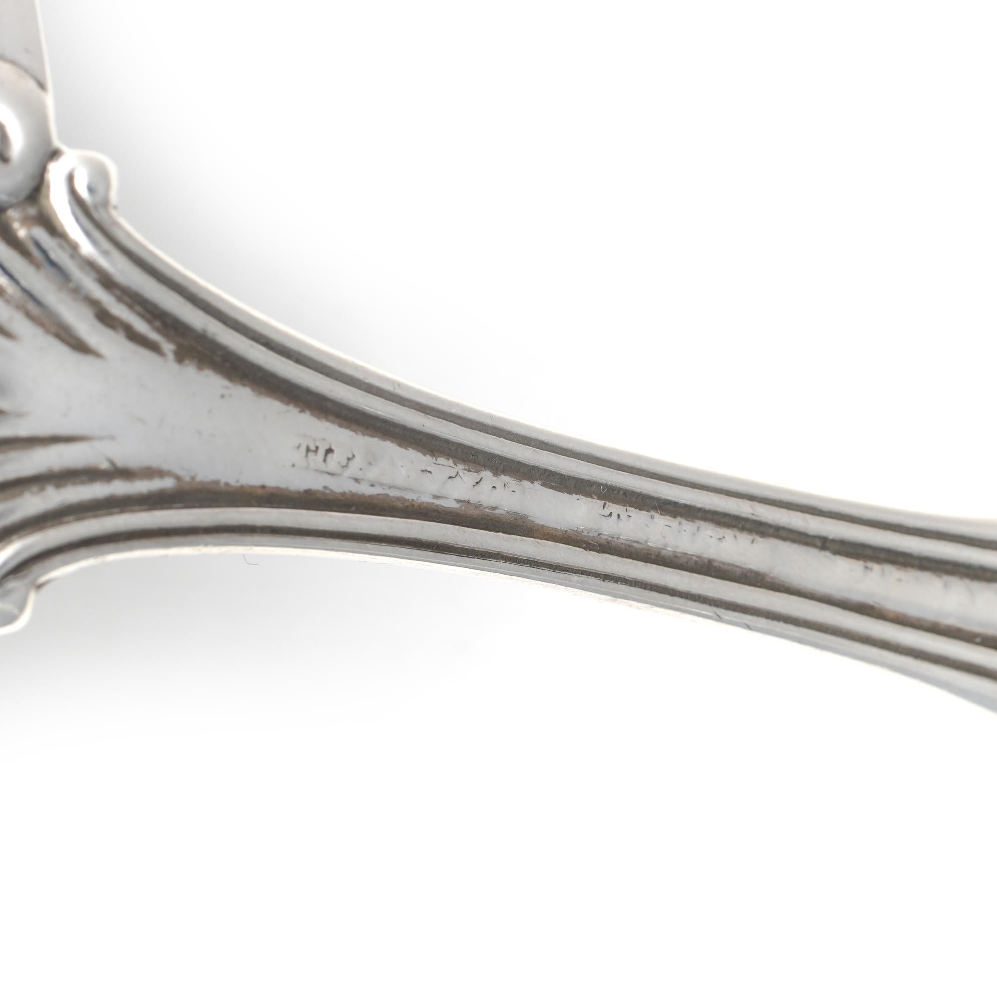 Début du 20ème siècle Petit couteau à beurre ancien en argent sterling de Tiffany & Co. à motif florentin en vente
