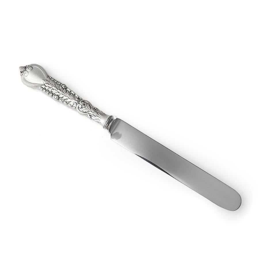 Antike Tiffany & Co.-Kollektion Sterling Silber Florentine Muster Tischmesser im Angebot 4