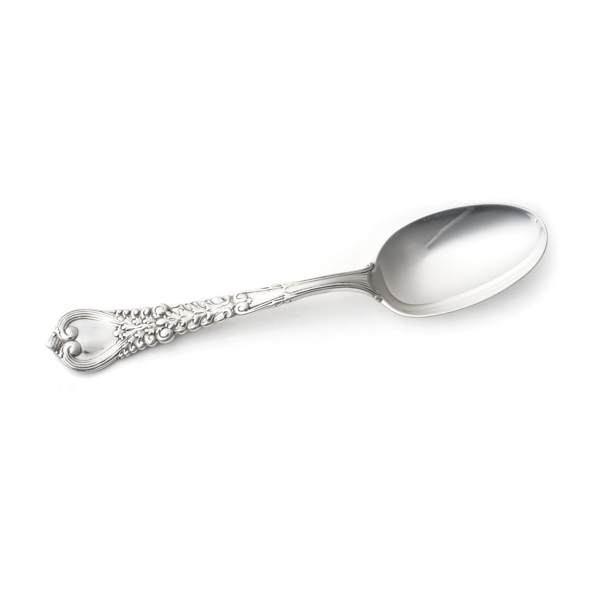 American Antique Tiffany & Co. Sterling Silver Florentine Pattern Teaspoon For Sale