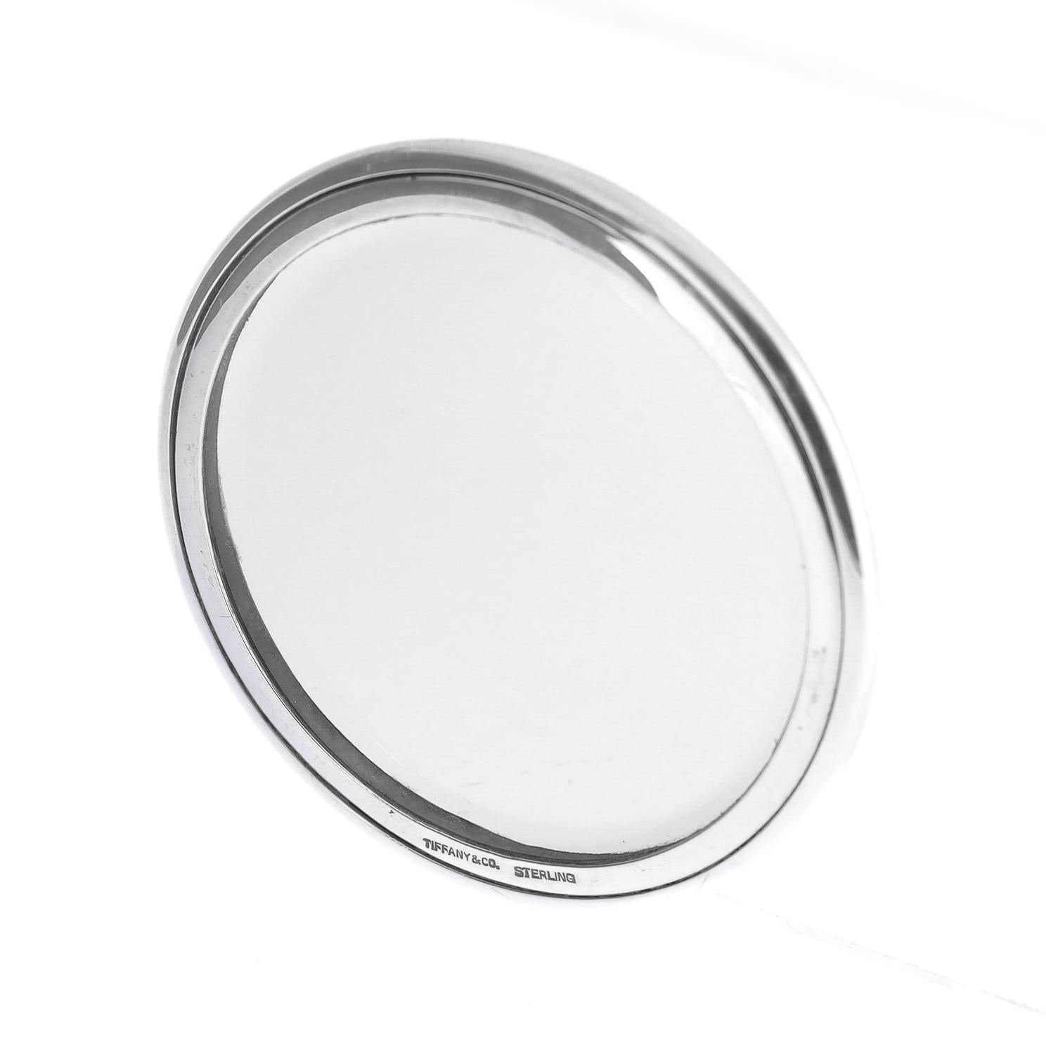Antique Tiffany & Co. Sterling Silver Hand Mirror For Sale 6