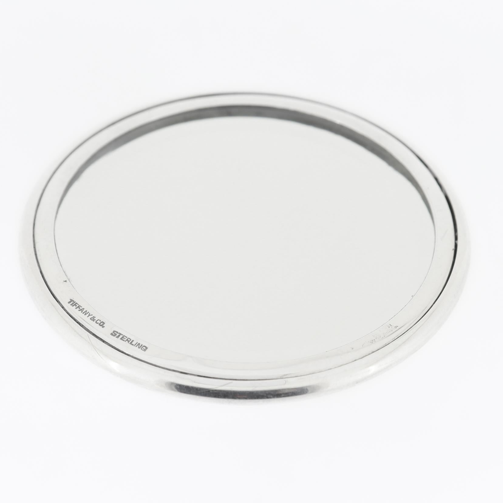 20th Century Antique Tiffany & Co. Sterling Silver Hand Mirror For Sale