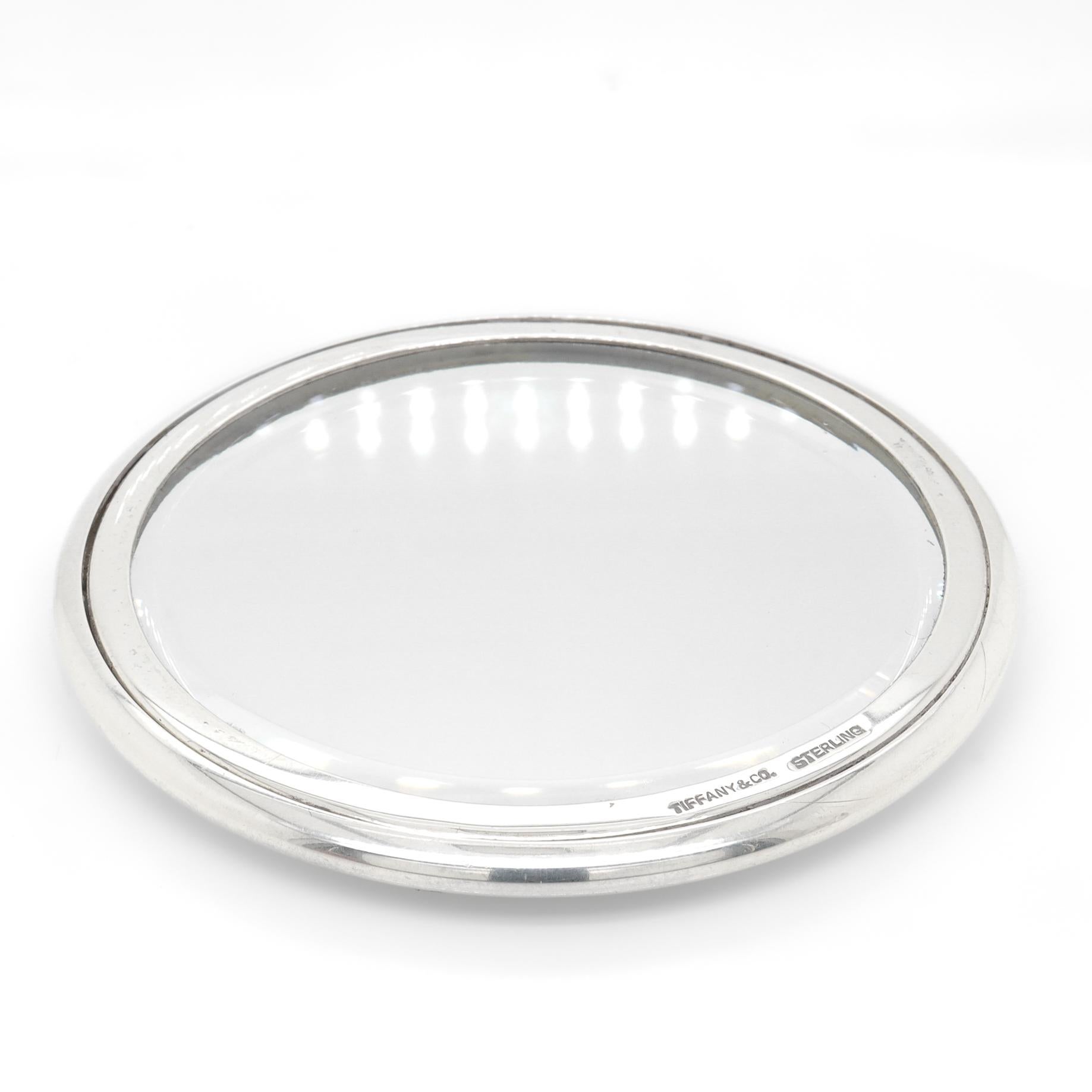 Antique Tiffany & Co. Sterling Silver Hand Mirror For Sale 4