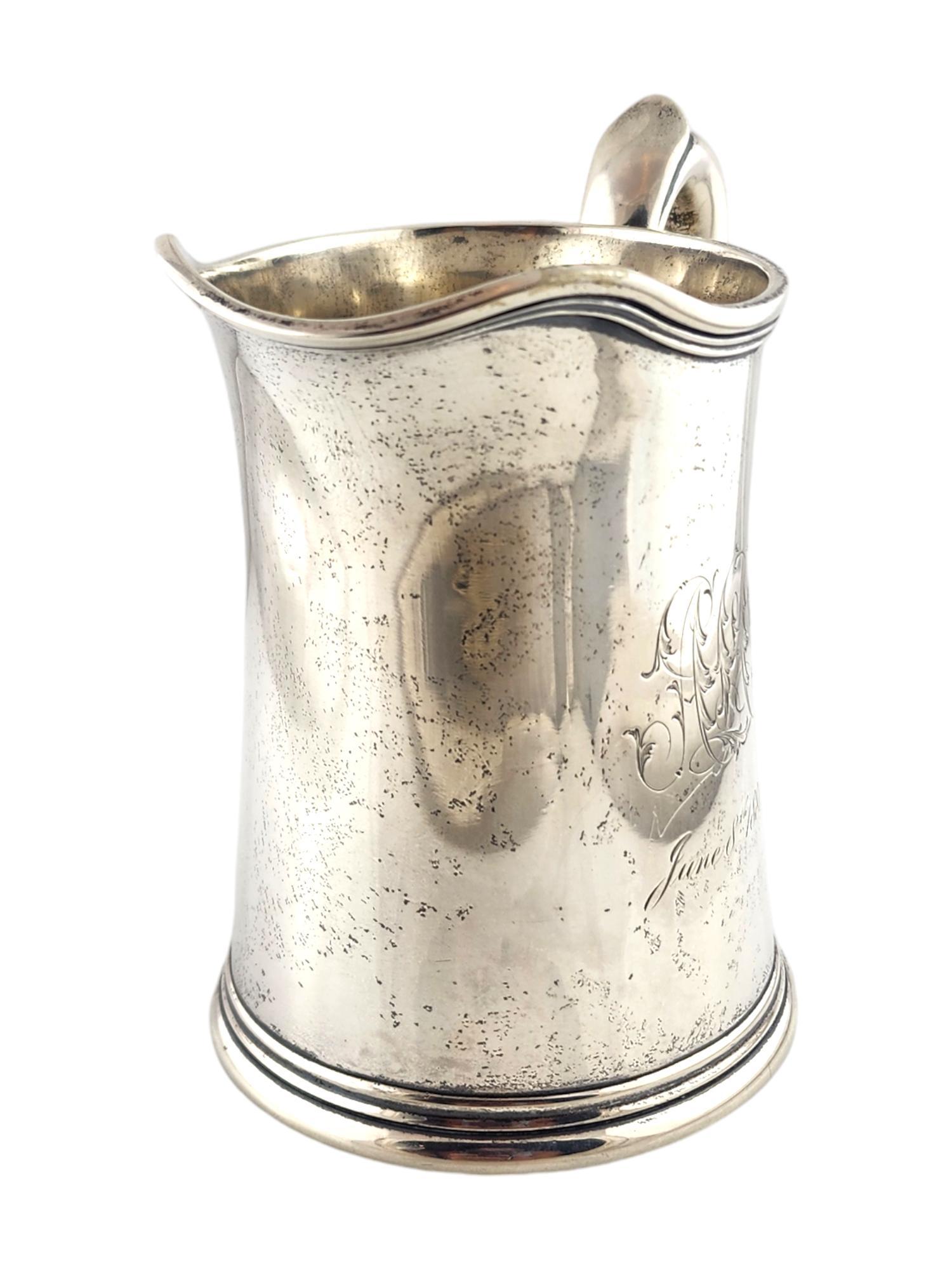 Antique Tiffany & Co Sterling Silver Lidded Sugar Bowl and Creamer #18706 For Sale 5
