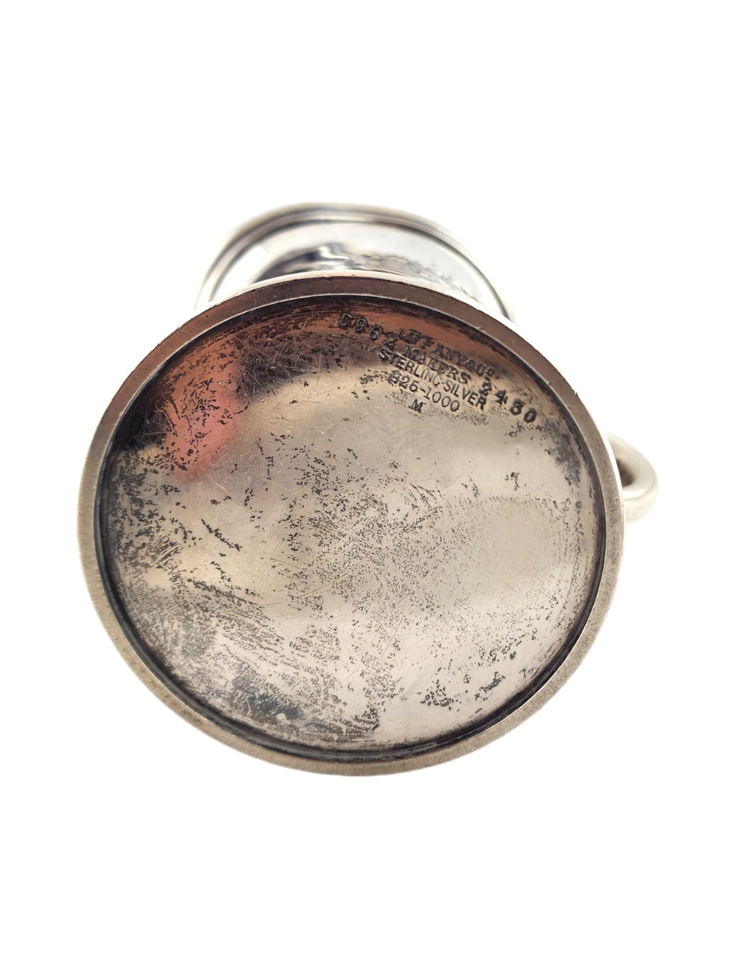 Antique Tiffany & Co Sterling Silver Lidded Sugar Bowl and Creamer #18706 For Sale 8