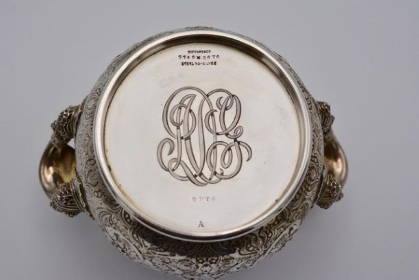 Victorian Antique Tiffany & Co. Sterling Silver Saracenic Tea Set