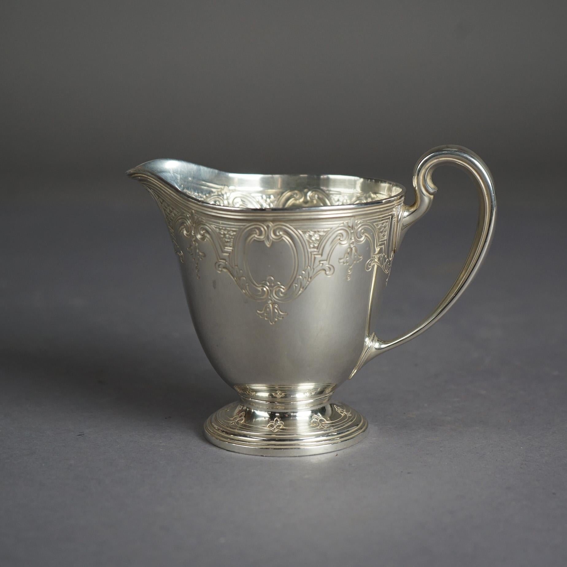 Antique Tiffany & Co. Sterling Silver Six Piece Tea Set Circa 1900, 107 toz  10