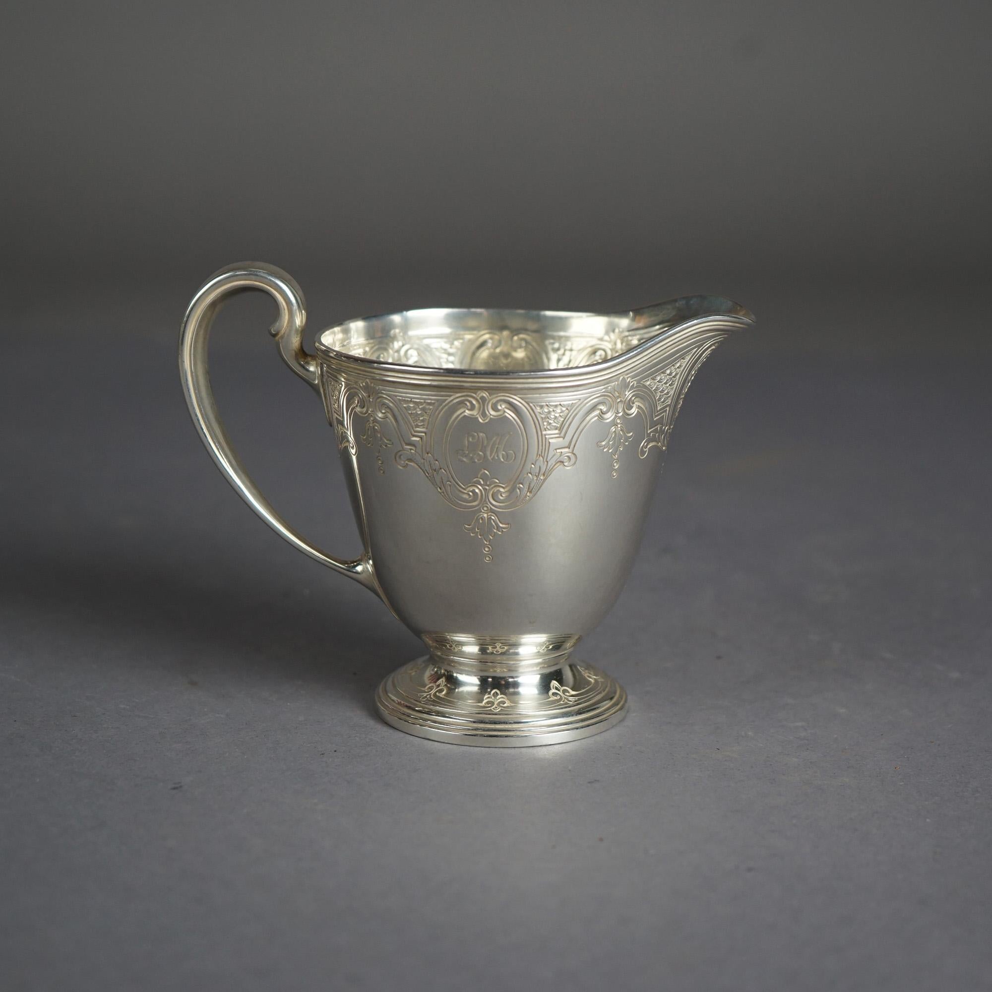 Antique Tiffany & Co. Sterling Silver Six Piece Tea Set Circa 1900, 107 toz  11