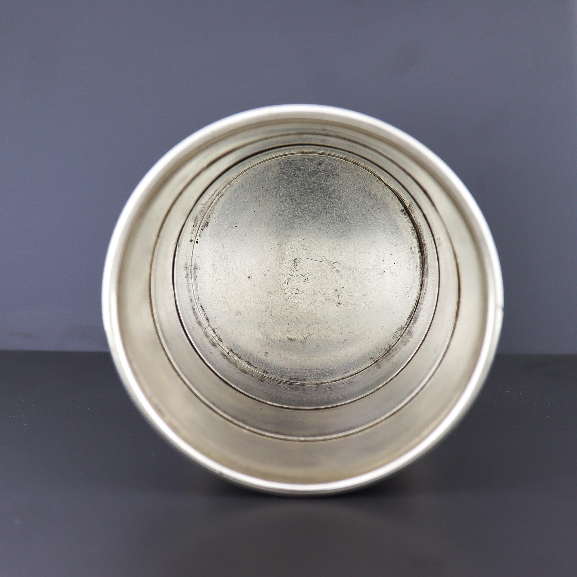 Antiker Tiffany & Co. Sterling Silber Reise-Trinkbecher mit Gravur 'Bon Voyage' im Angebot 4