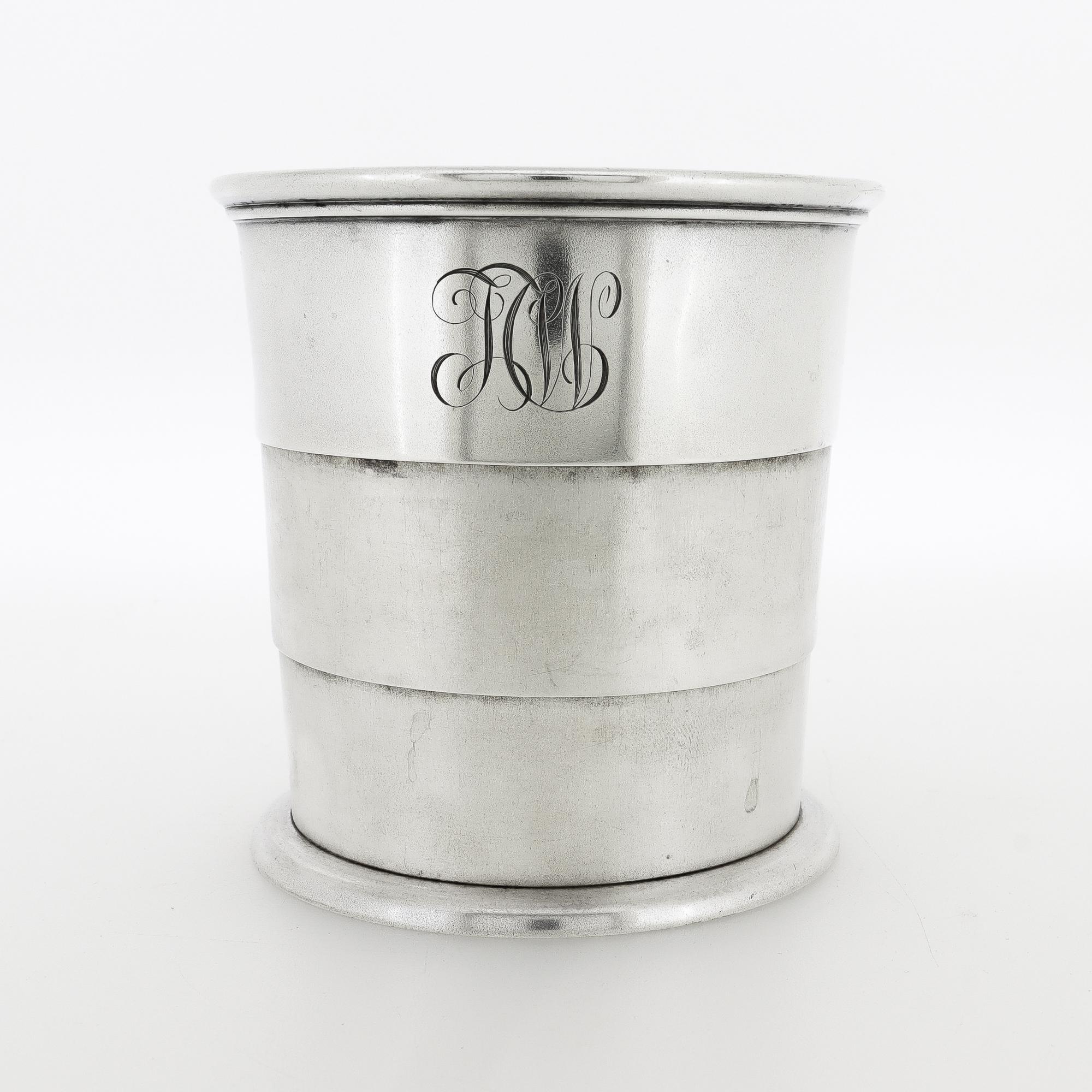 Antiker Tiffany & Co. Sterling Silber Reise-Trinkbecher mit Gravur 'Bon Voyage' im Angebot 6