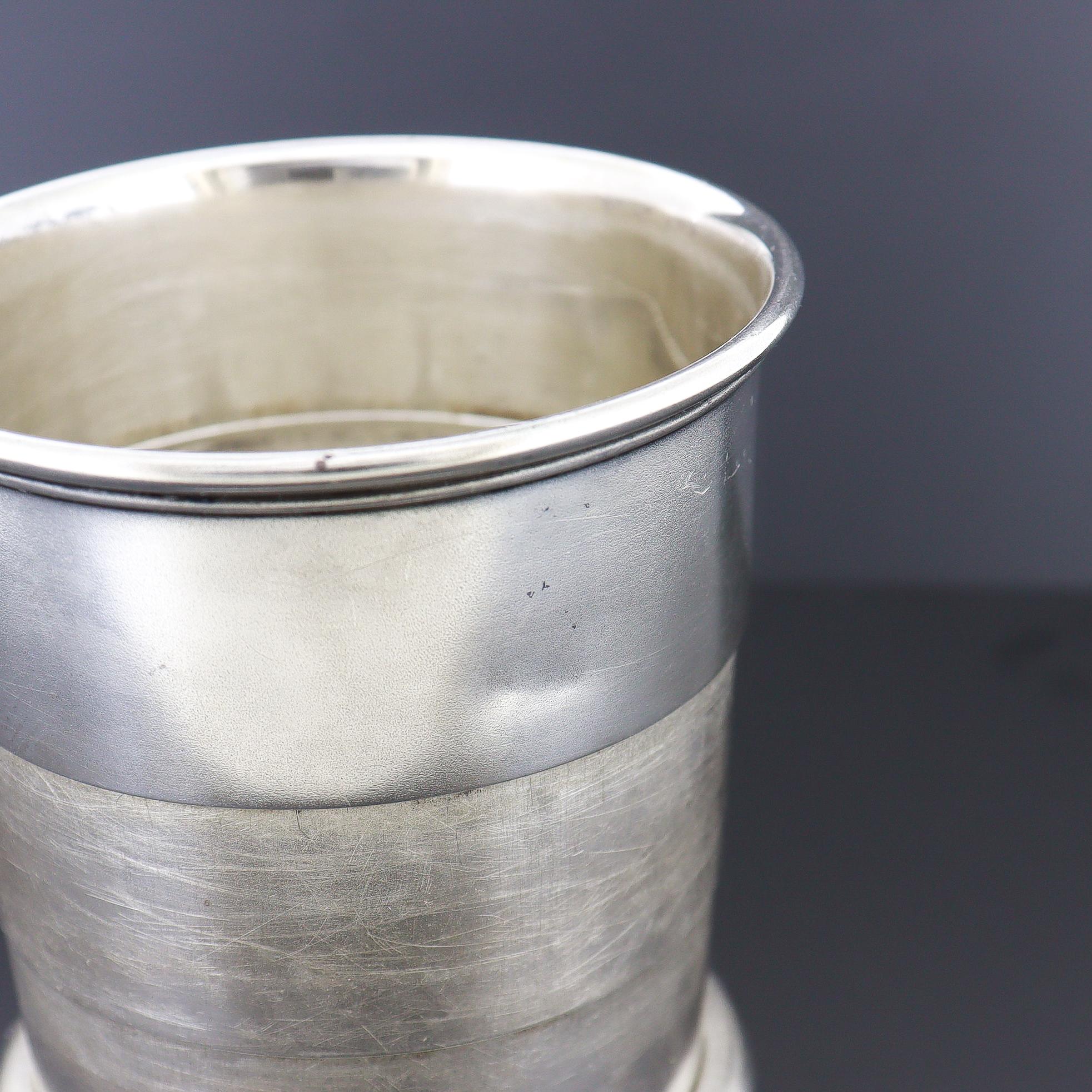 Antiker Tiffany & Co. Sterling Silber Reise-Trinkbecher mit Gravur 'Bon Voyage' im Angebot 8