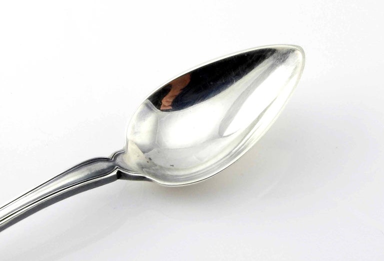 Antique Tiffany & Co Sterling Silver Winthrop Grapefruit Spoon with Monogram For Sale 2
