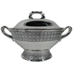 Antique Tiffany & Co. Stylish Sterling Silver Soup Tureen