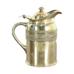 Antique Tiffany & Co. Victorian Silverplate Repoussé Pitcher
