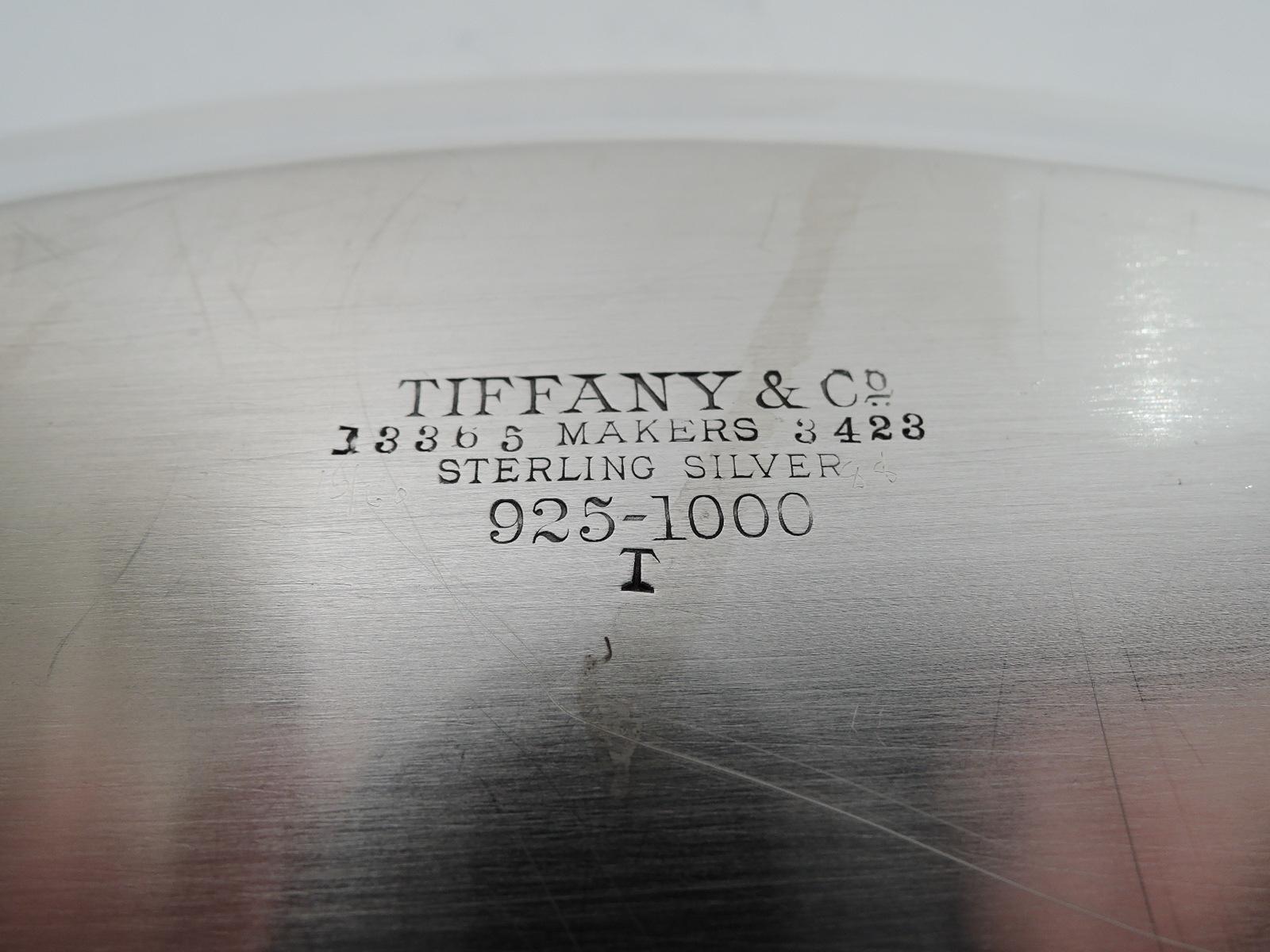 19th Century Antique Tiffany Edwardian Art Nouveau Sterling Silver Vanity Tray