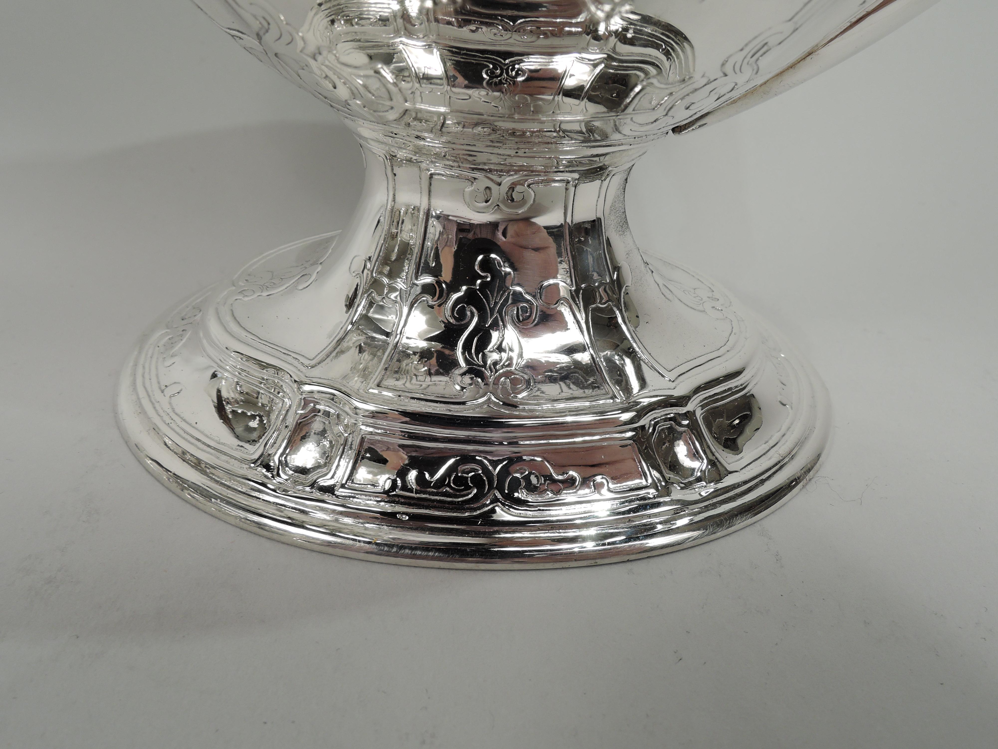 20th Century Antique Tiffany Edwardian Classical 5-Piece Coffee & Tea Set For Sale