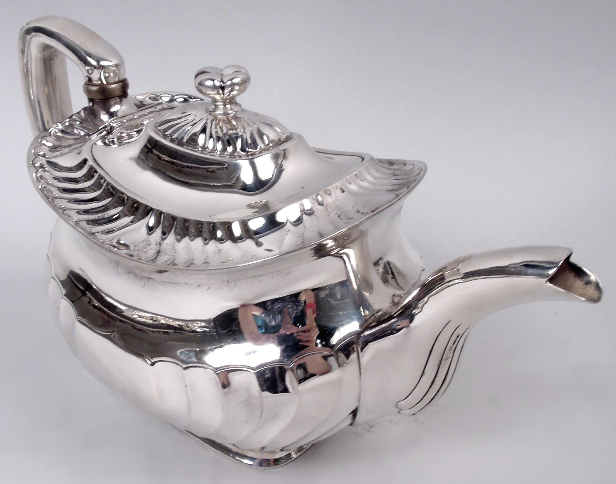 20th Century Antique Tiffany Edwardian Classical 6-Piece Coffee & Tea Set on Tray For Sale