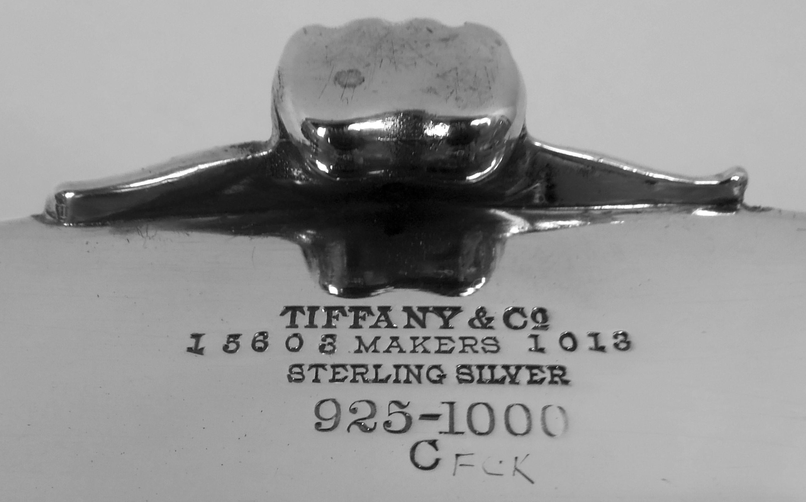 Bandeja para pan antigua Tiffany Edwardian Clásica de plata de ley perforada Plata esterlina en venta