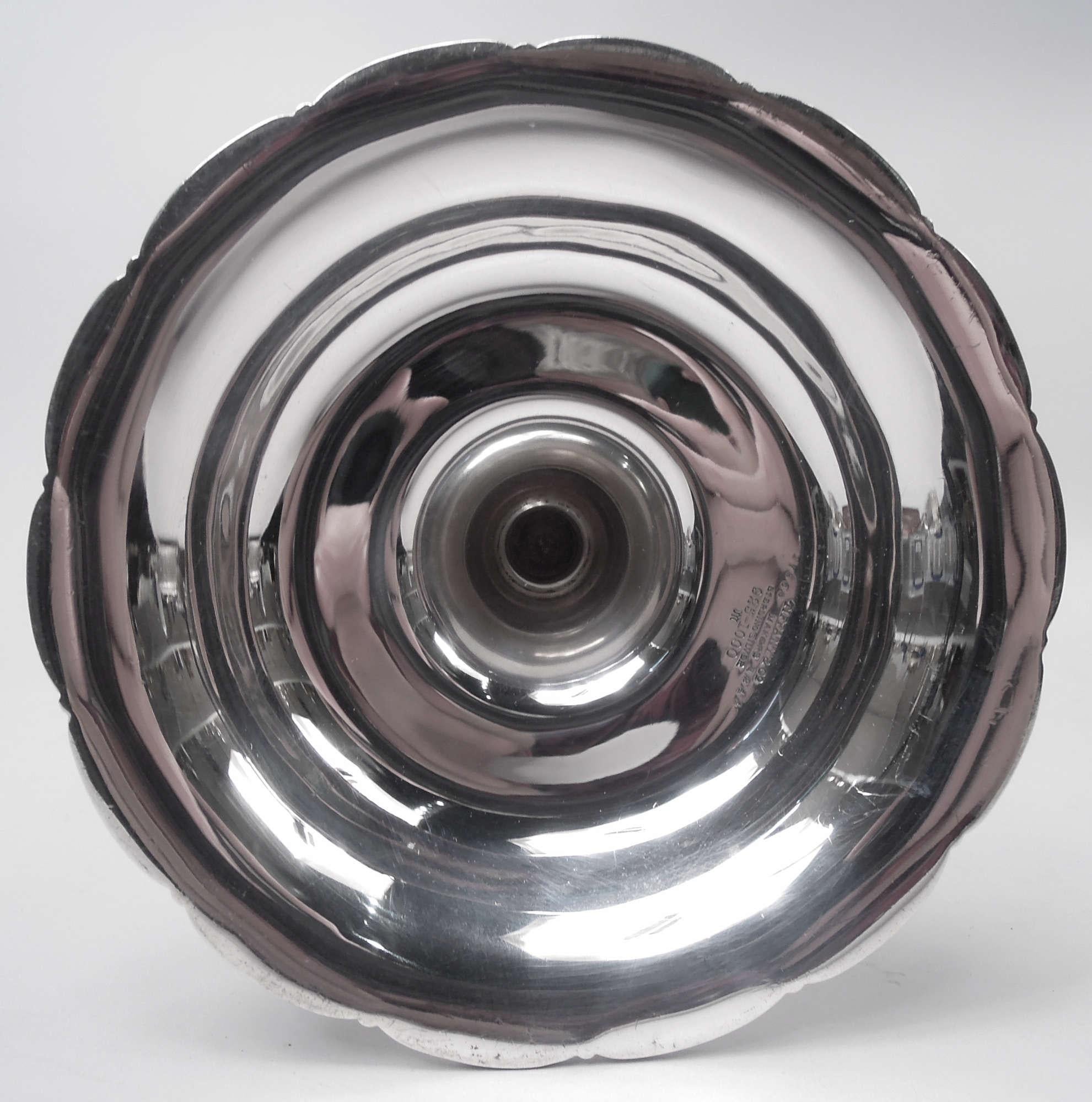 20th Century Antique Tiffany Edwardian Classical Sterling Silver 14-Inch Vase For Sale