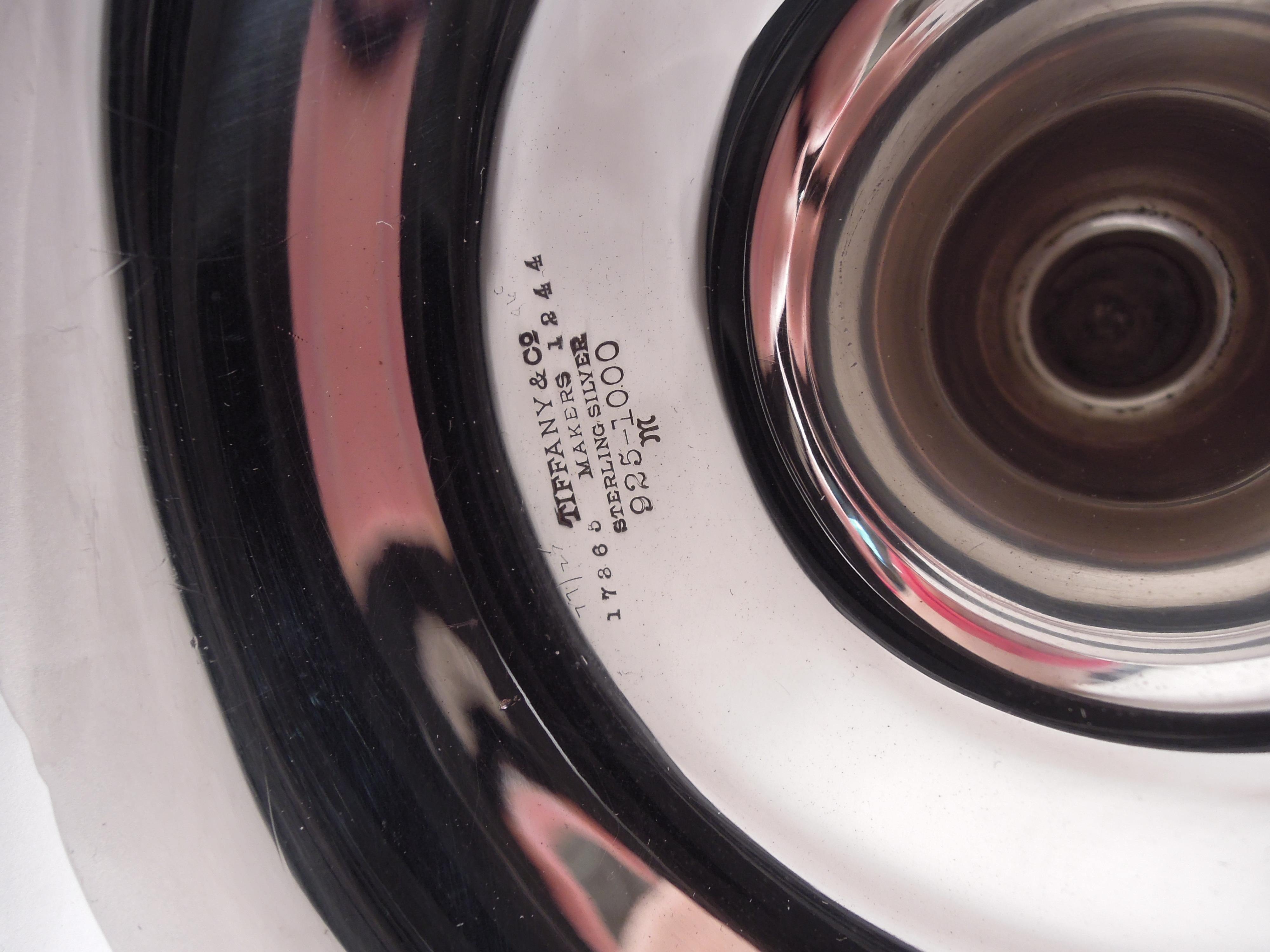 Antique Tiffany Edwardian Classical Sterling Silver 14-Inch Vase For Sale 1