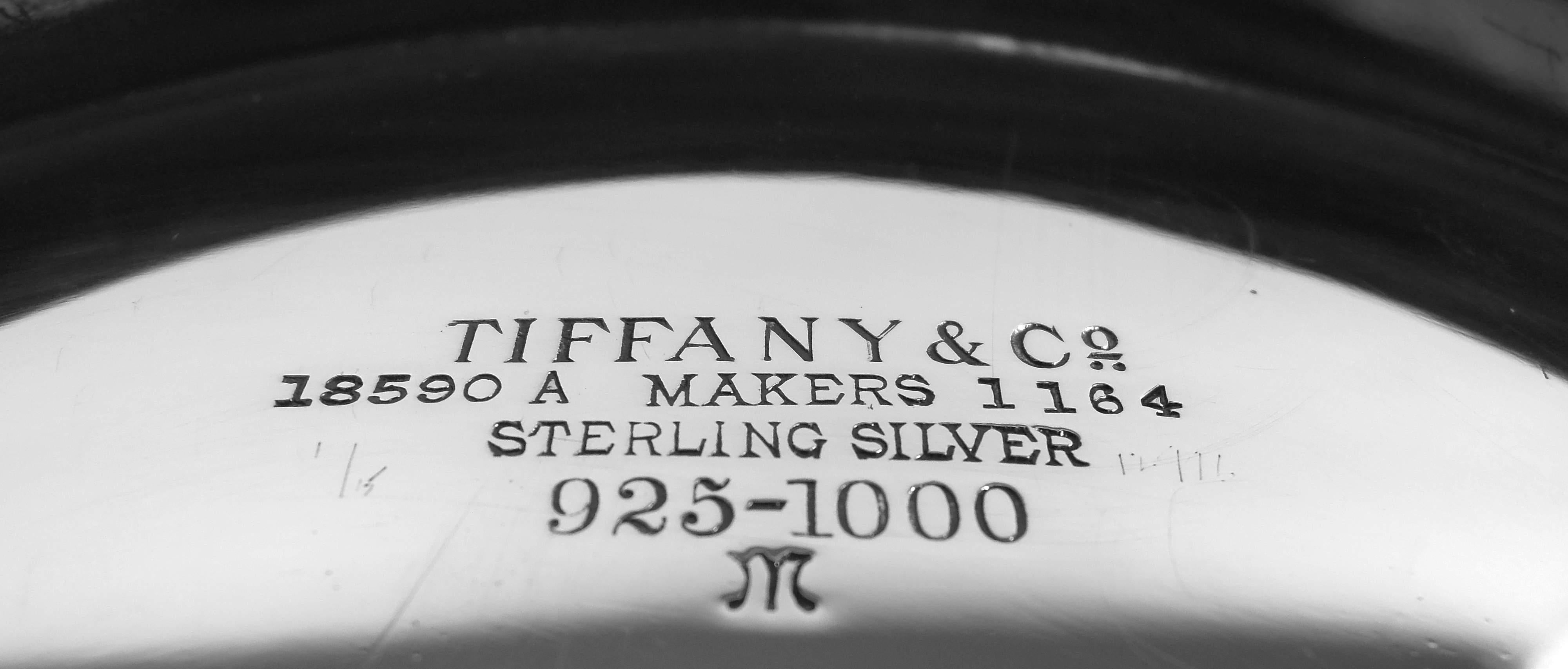 Argento 925 Antica ciotola in argento Tiffany Edwardian Classical Sterling Silver in vendita