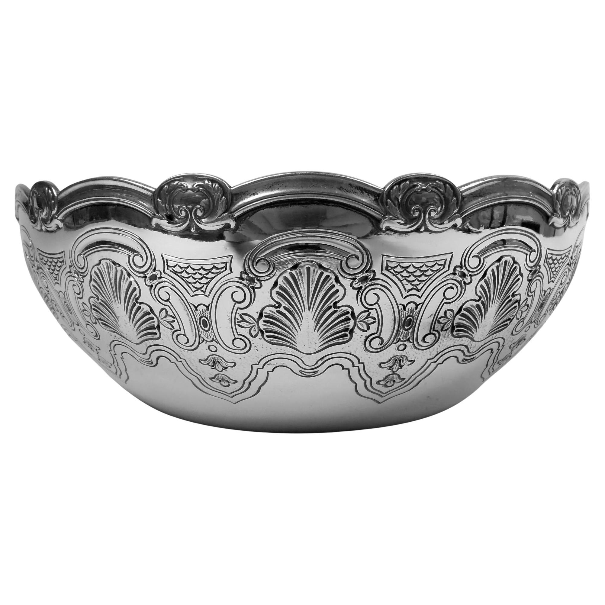 Antique Tiffany Edwardian Classical Sterling Silver Bowl