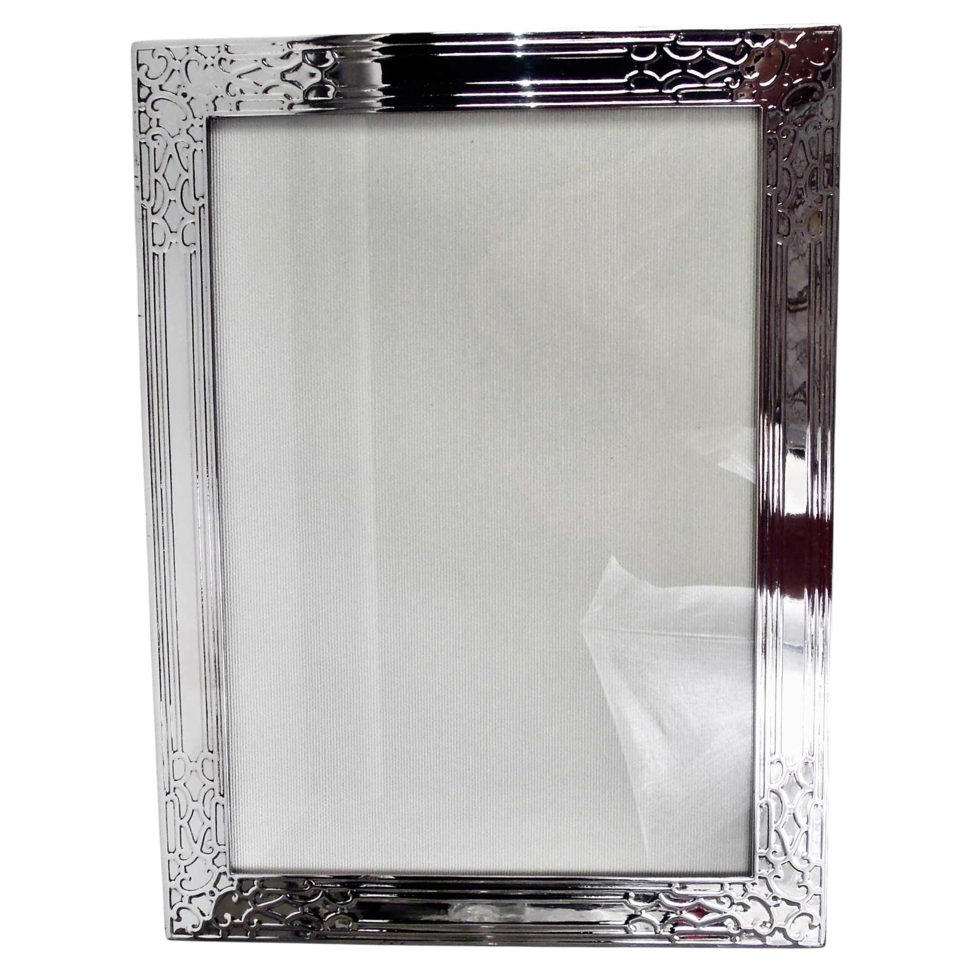 Antique Tiffany Edwardian Classical Sterling Silver Picture Frame