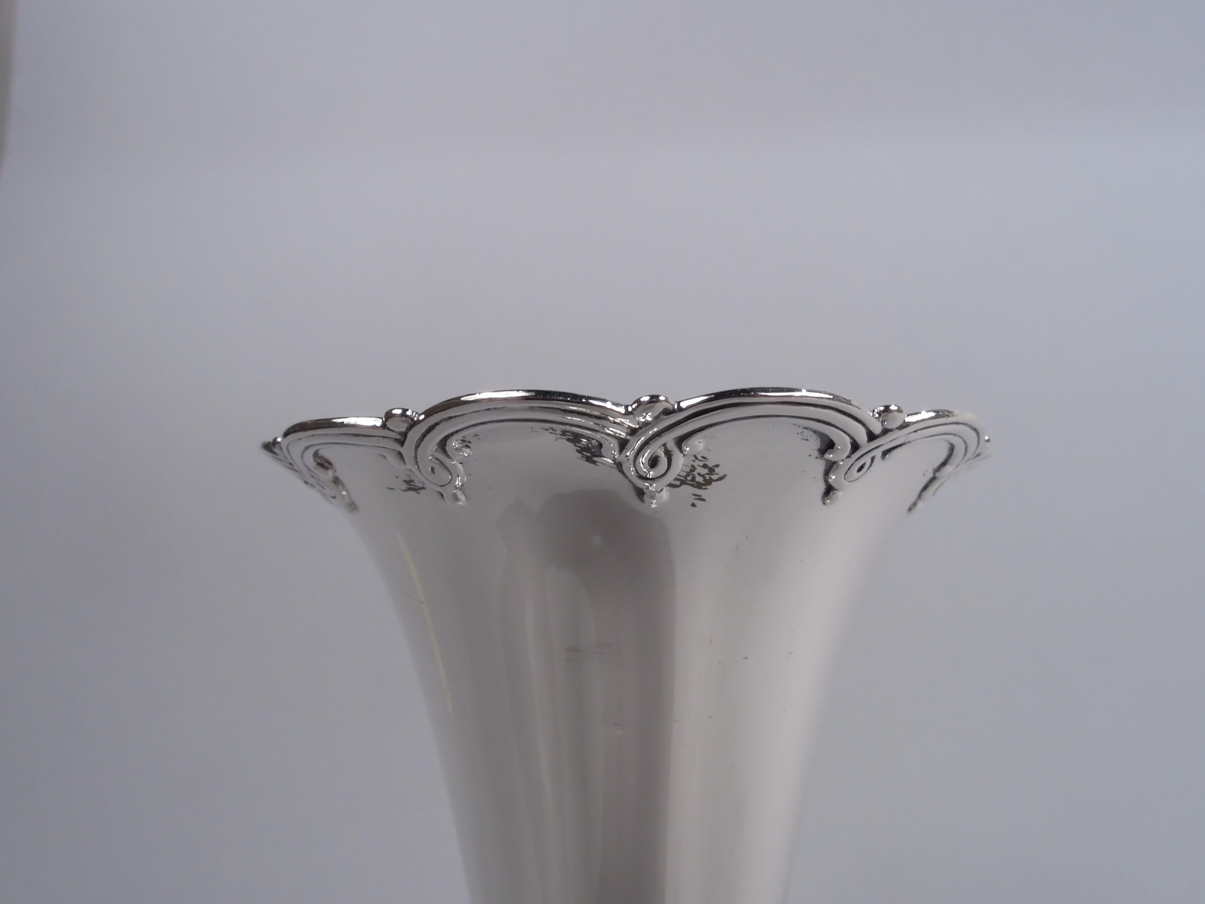 American Antique Tiffany Edwardian Classical Sterling Silver Vase