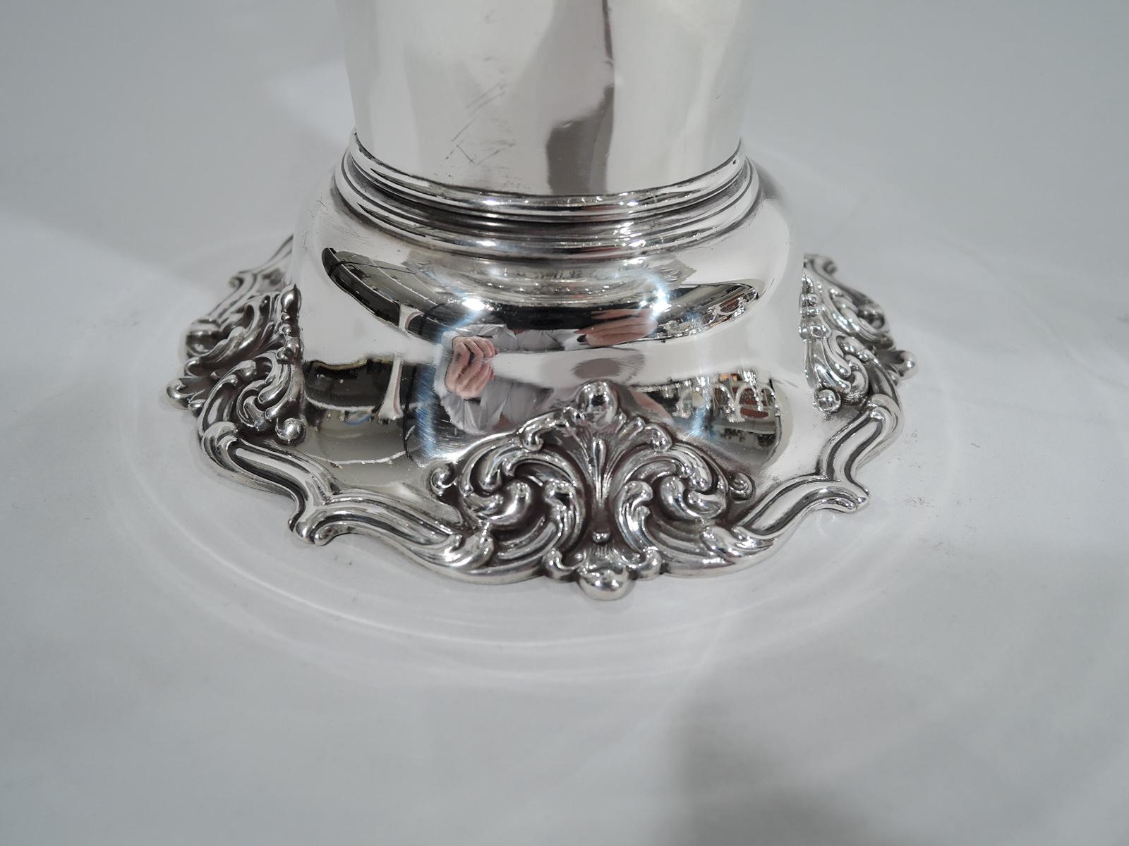 19th Century Antique Tiffany Edwardian Classical Sterling Silver Vase