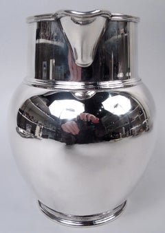 Antique Tiffany Edwardian Classical Sterling Silver Water Pitcher