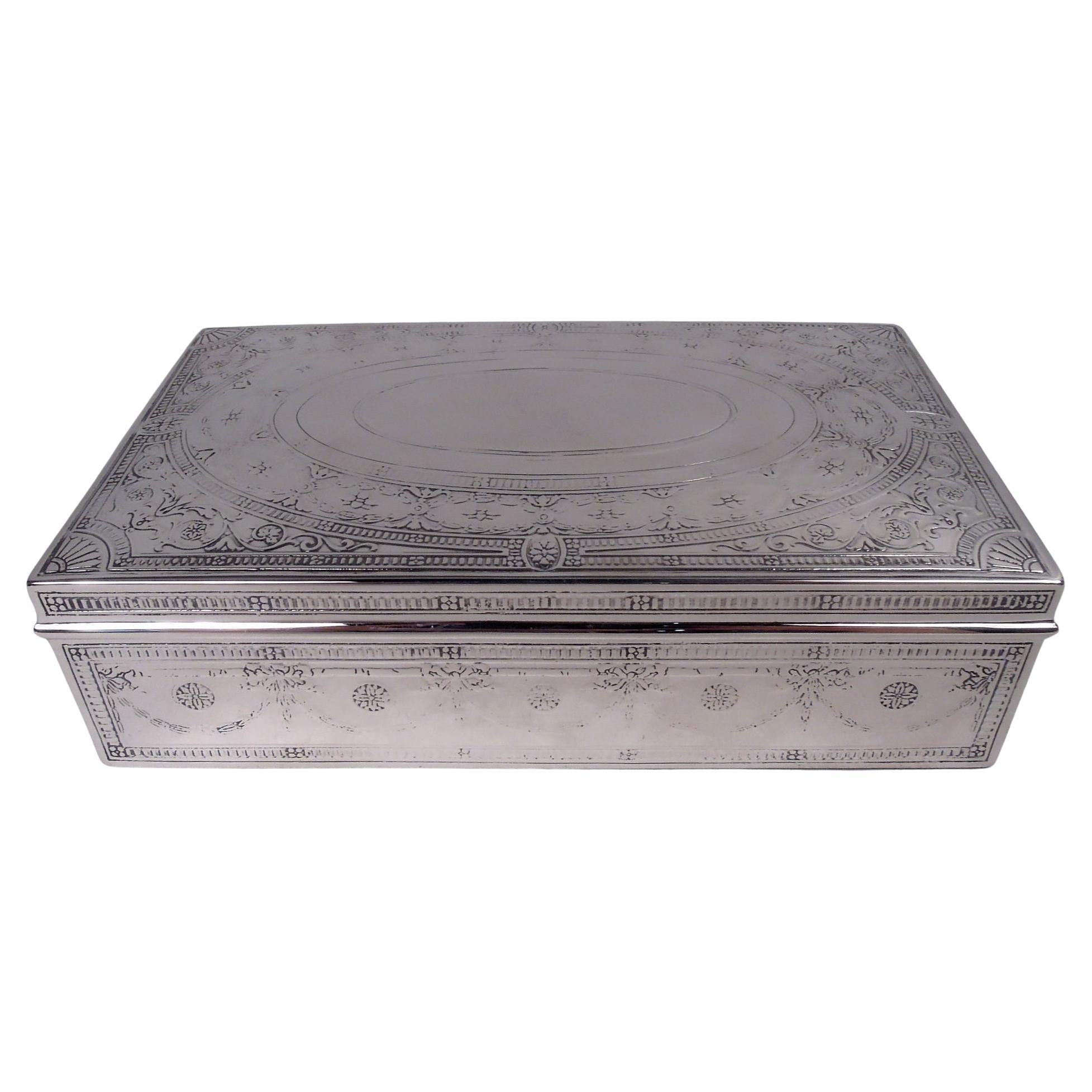 Antique Tiffany Edwardian Regency Sterling Silver Box
