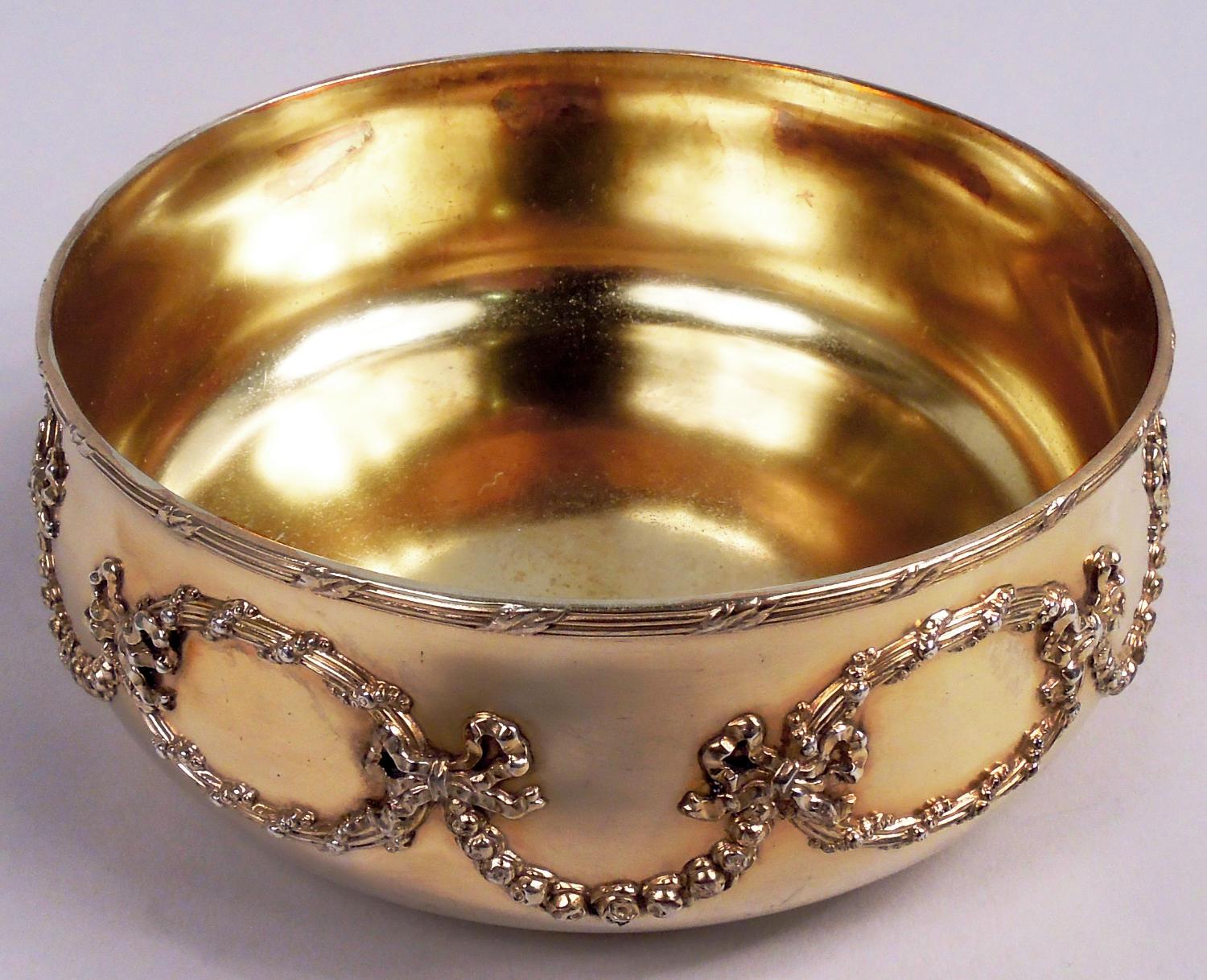 Antico cofanetto in argento dorato rococò Tiffany Edwardiano In condizioni buone in vendita a New York, NY