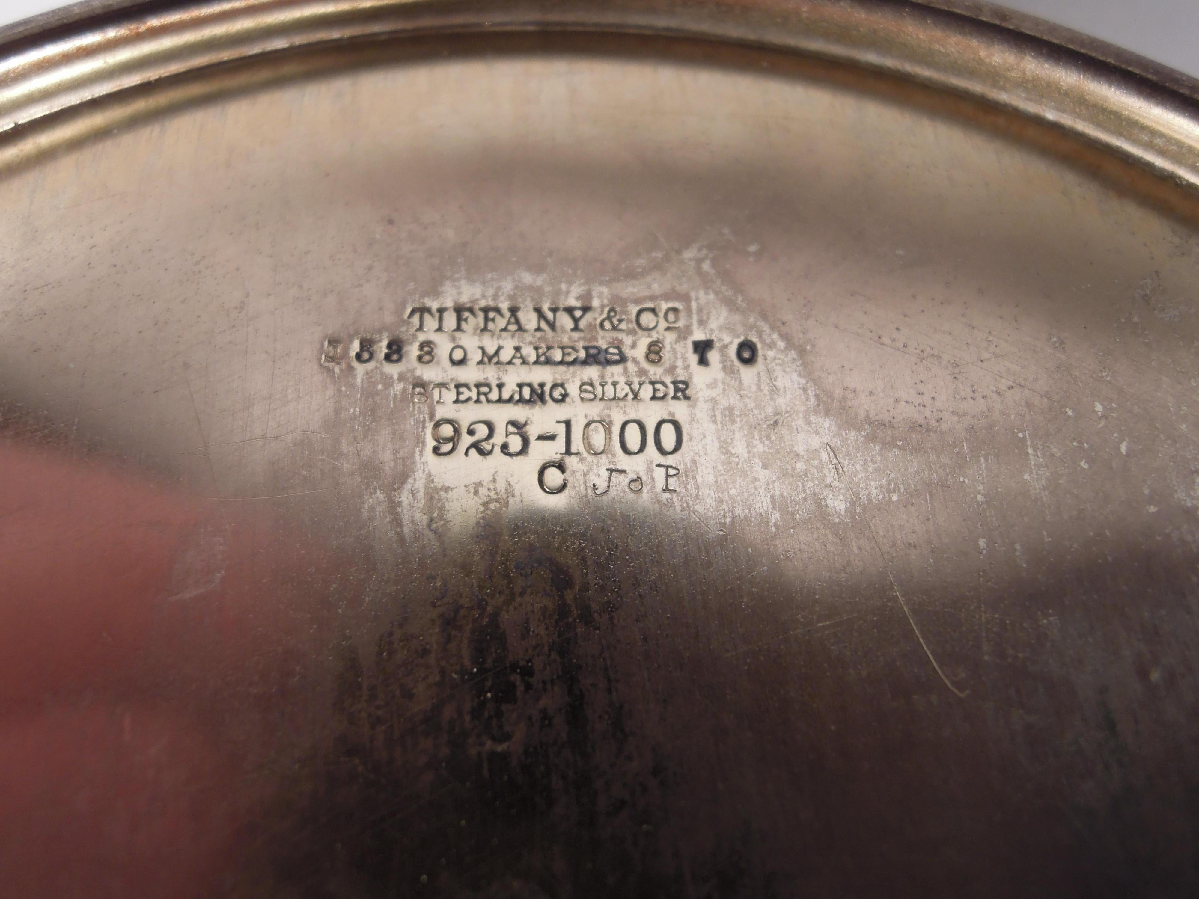 Antico cofanetto in argento dorato rococò Tiffany Edwardiano in vendita 1