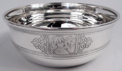 Antike Tiffany-Babyschale und -Teller aus Sterlingsilber im edwardianischen Stil