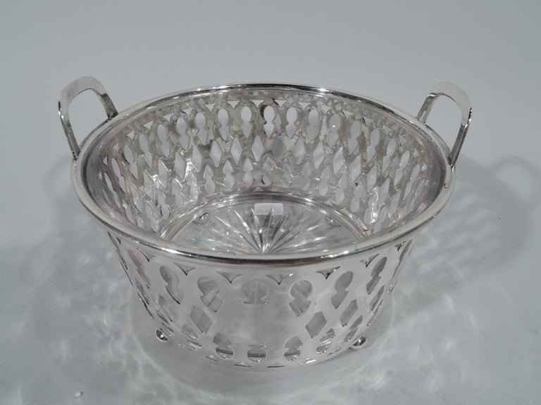 Antique Tiffany Edwardian Sterling Silver Ice Bucket For Sale at 1stDibs