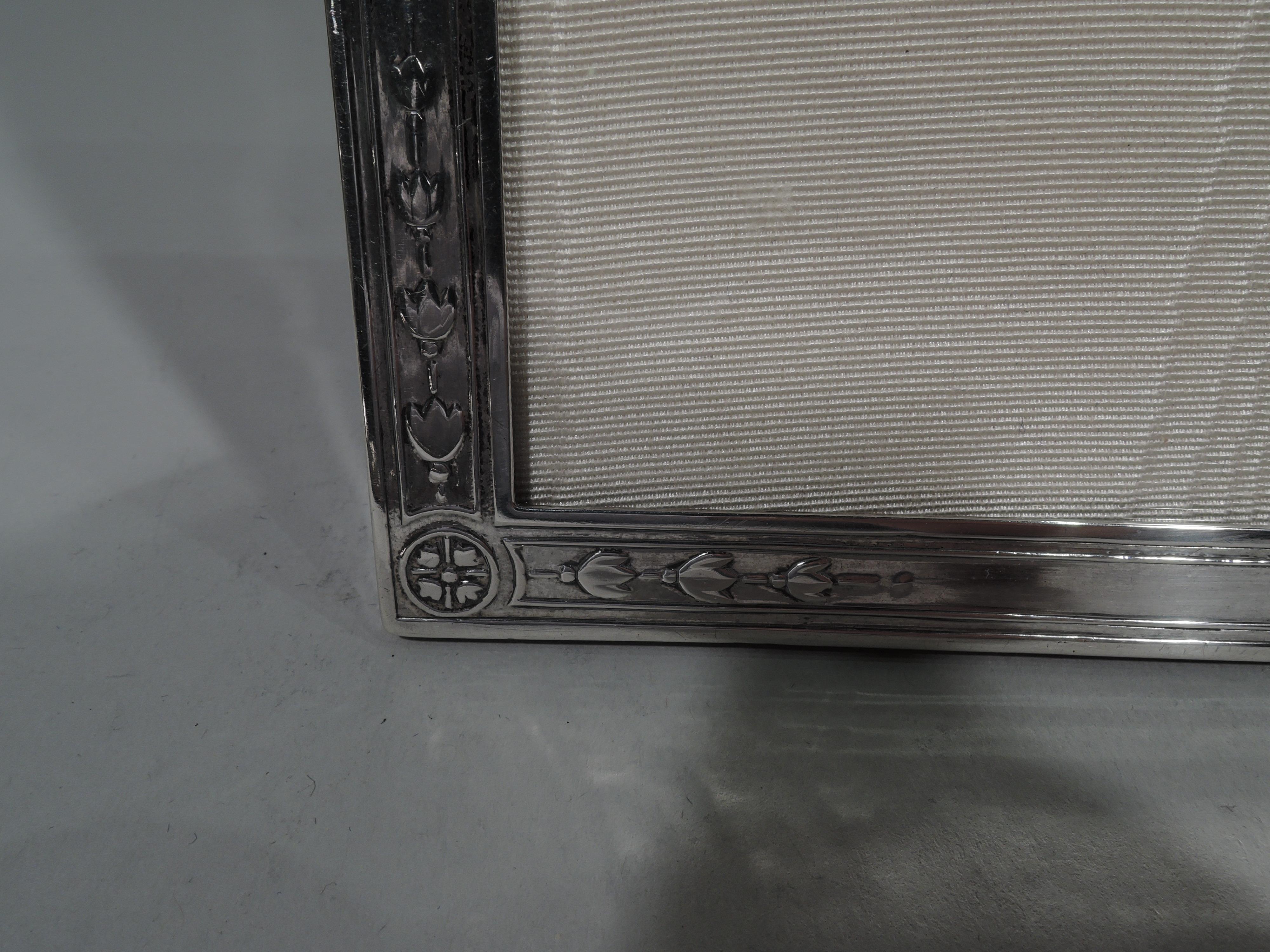 20th Century Antique Tiffany Edwardian Sterling Silver Picture Frame