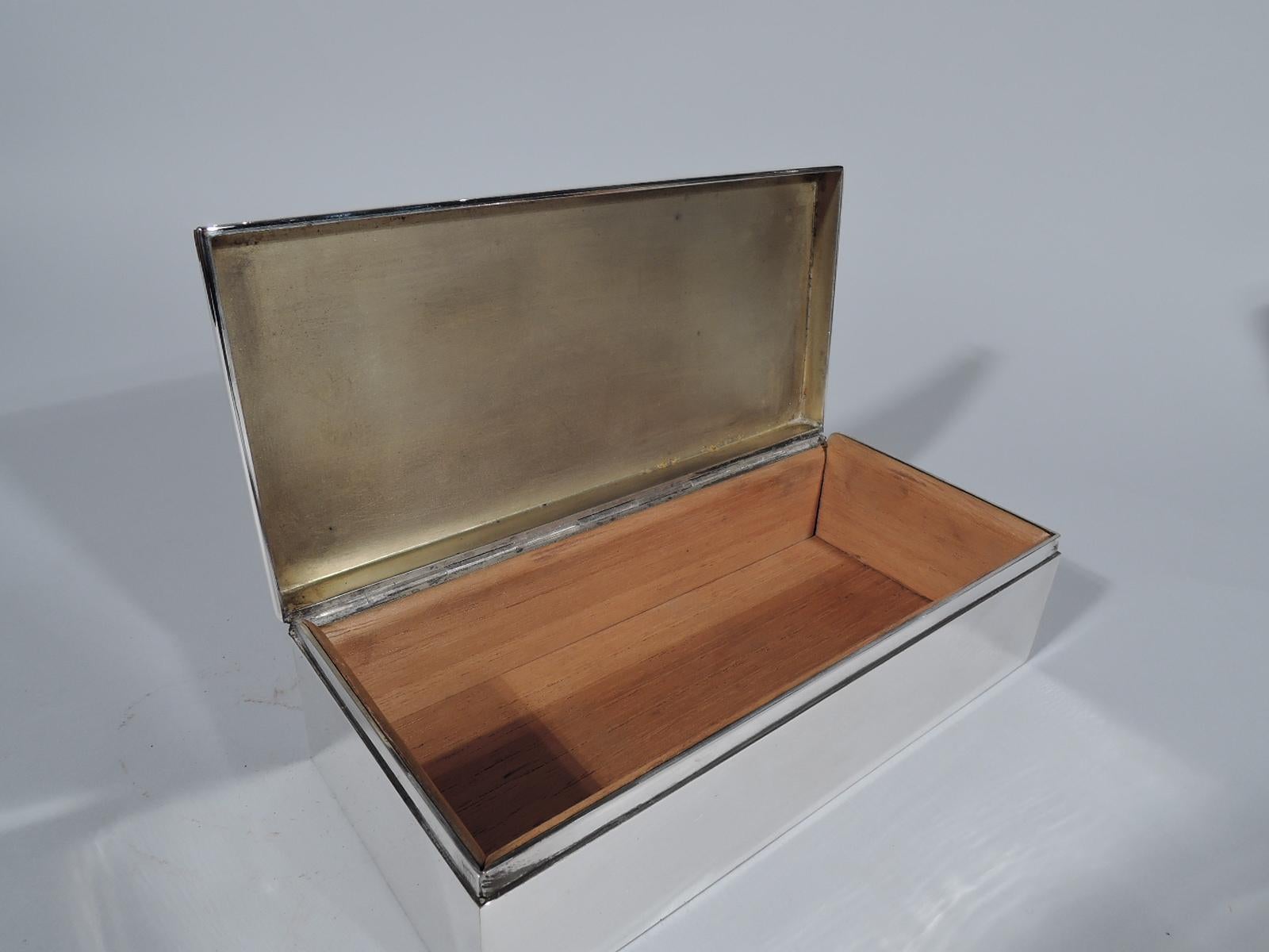 20th Century Antique Tiffany Edwardian Sterling Silver Tallyho Fox Hunt Box