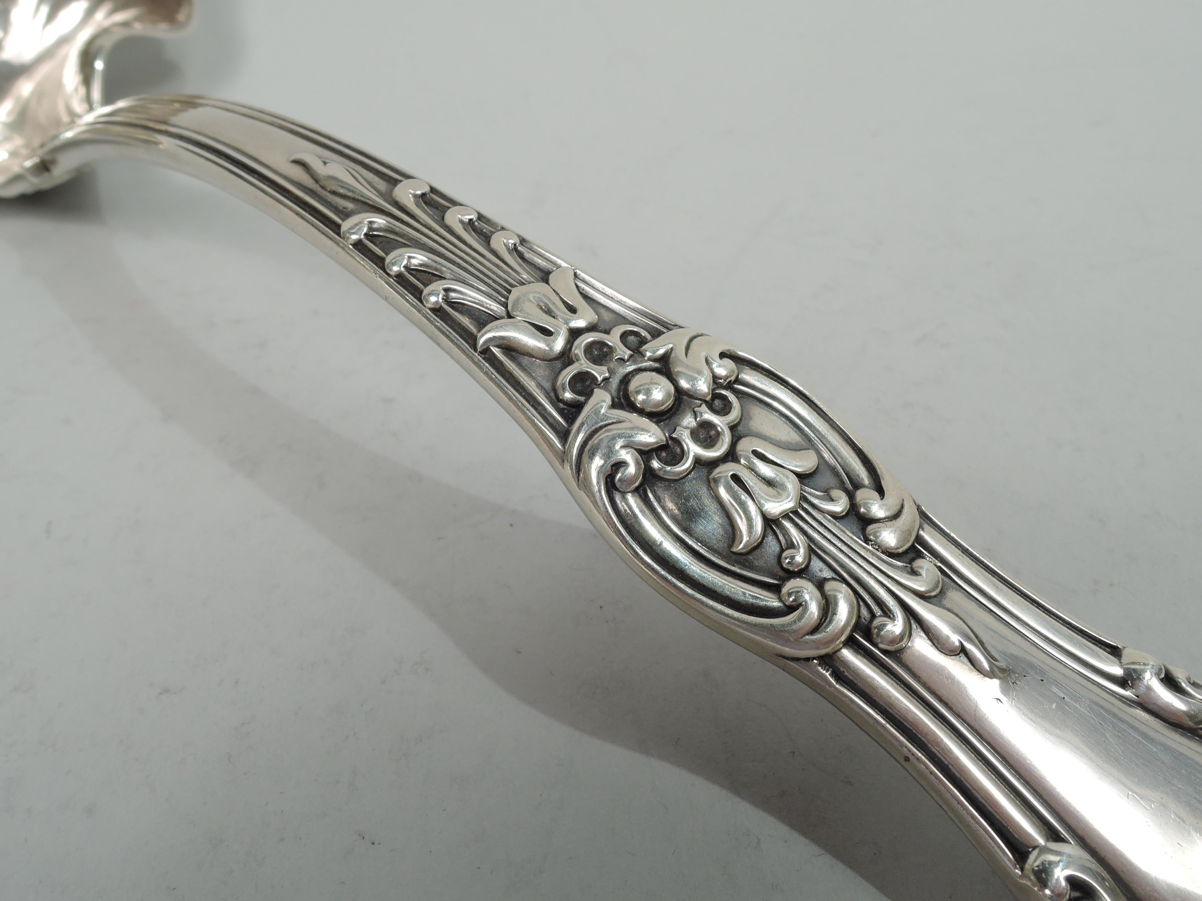 American Antique Tiffany English King Sterling Silver Soup Ladle
