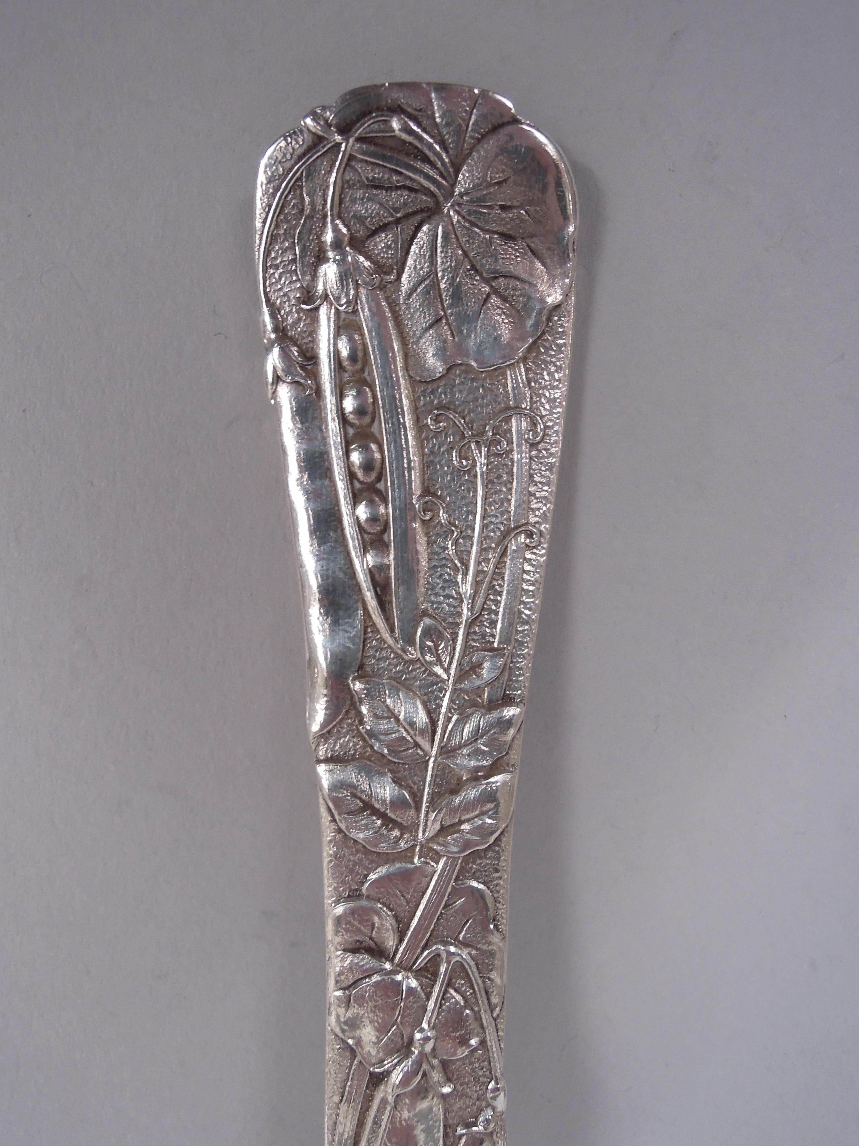 Estetismo Antico server per piselli in argento Tiffany Fruits & Flowers in vendita