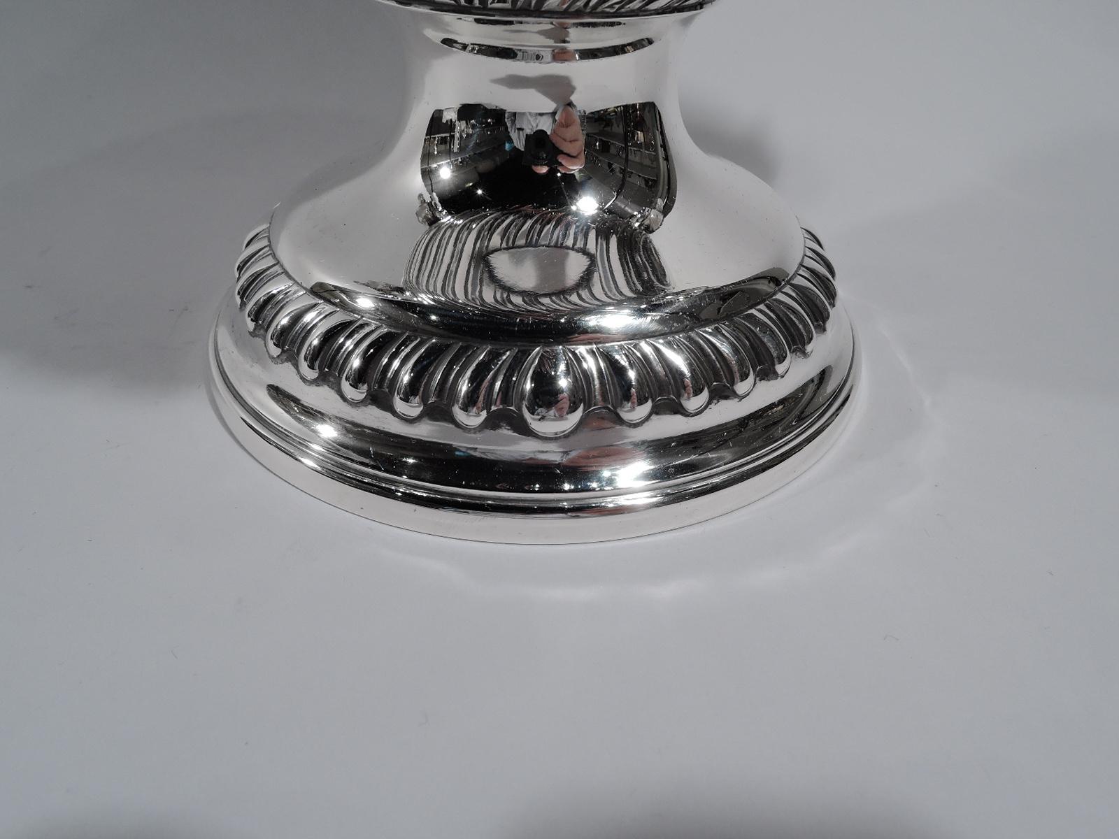 Antique Tiffany Georgian Sterling Silver Covered Urn Trophy Cup 2