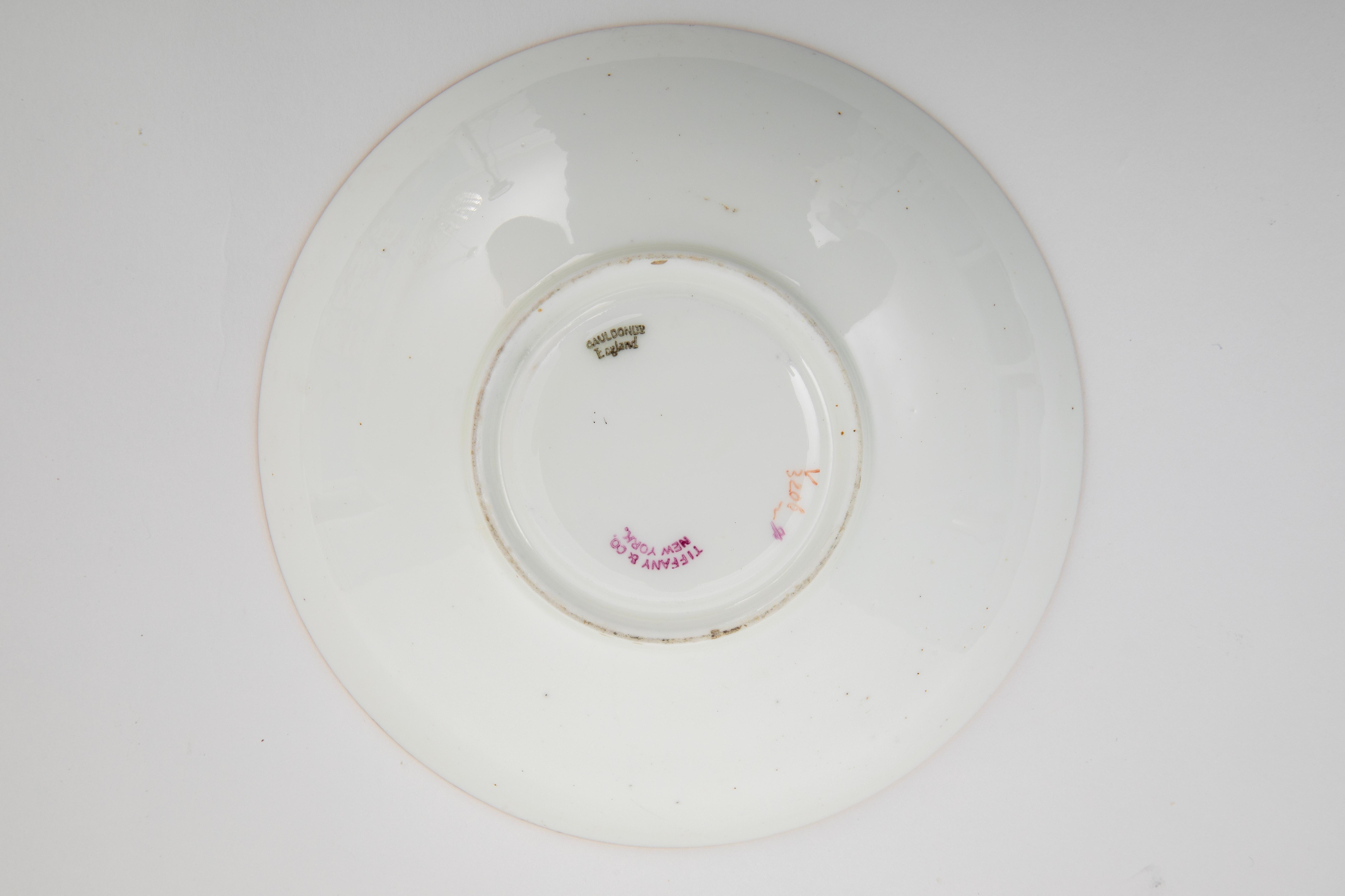 Antike Tiffany vergoldet verkrustet Tasse & Untertassen, elf Sätze 22 Pieces CIRCA 1910 im Angebot 2