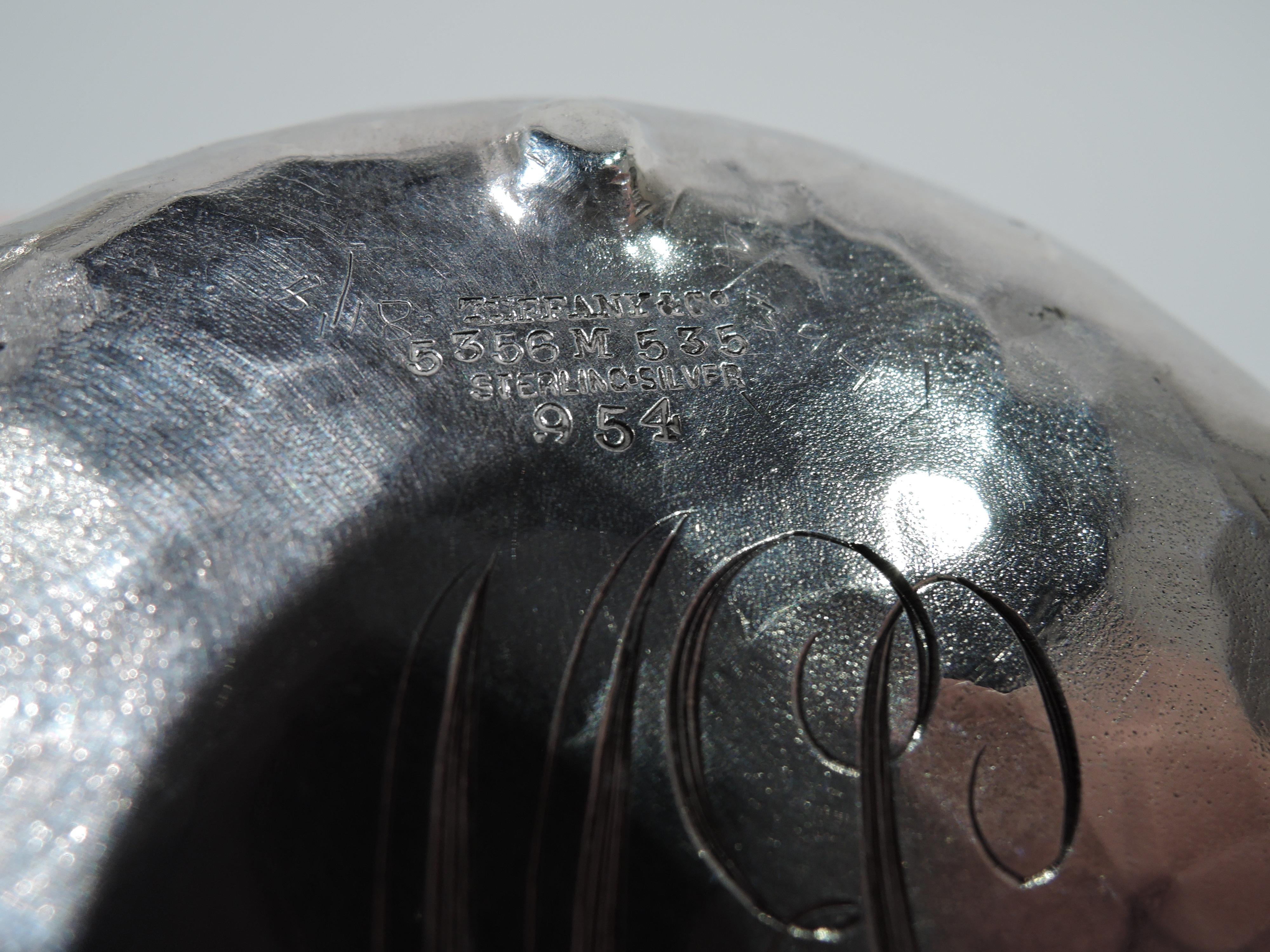 Antique Tiffany Japonesque Applied Hand-Hammered Sterling Silver Sake Pot For Sale 8
