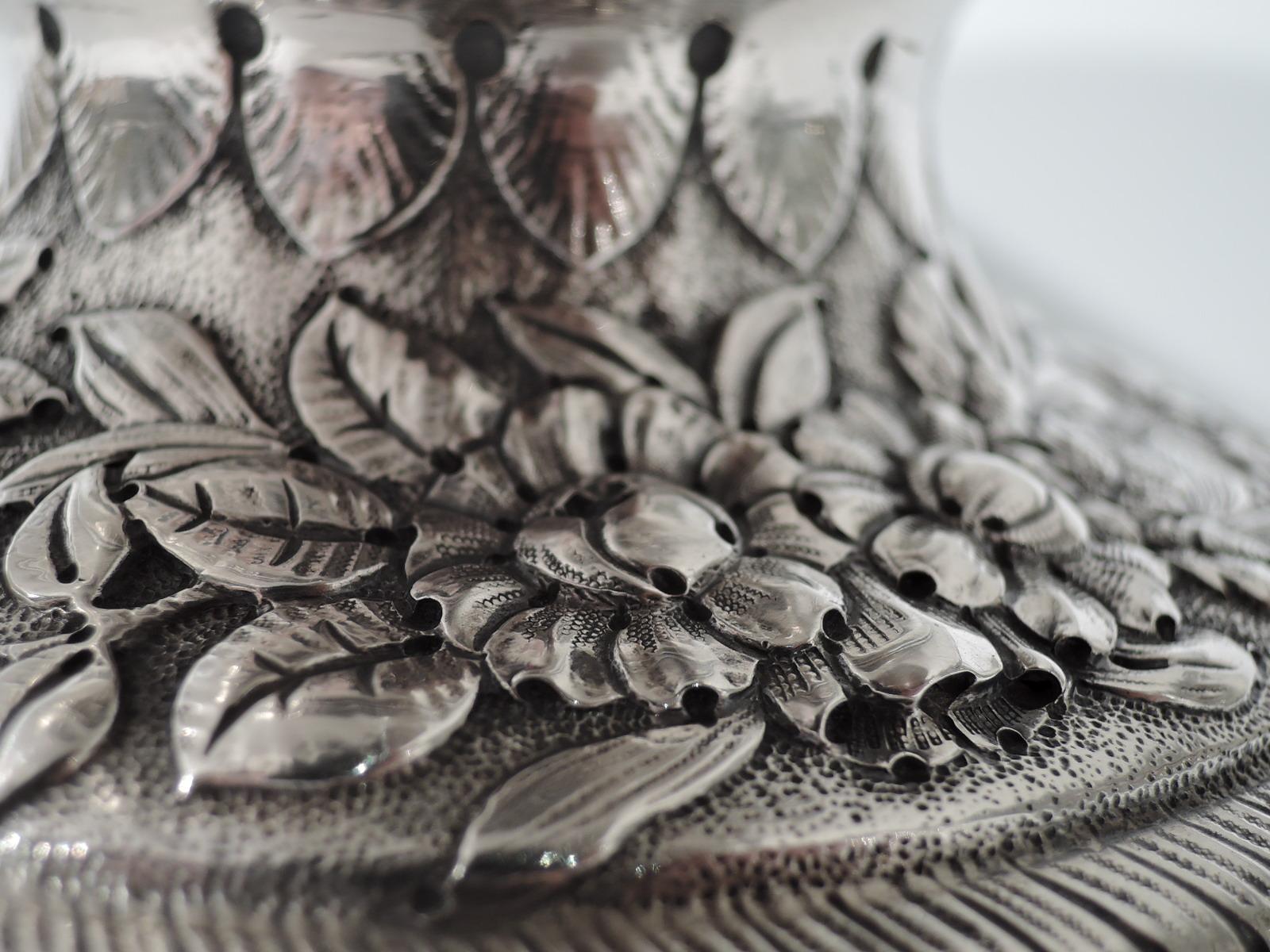 Antique Tiffany Repousse Sterling Silver Classical Centerpiece Kylix Bowl 2