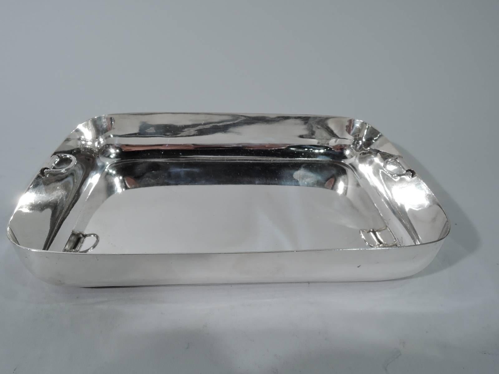 19th Century Antique Tiffany Repousse Sterling Silver Covered Vegetable Dish
