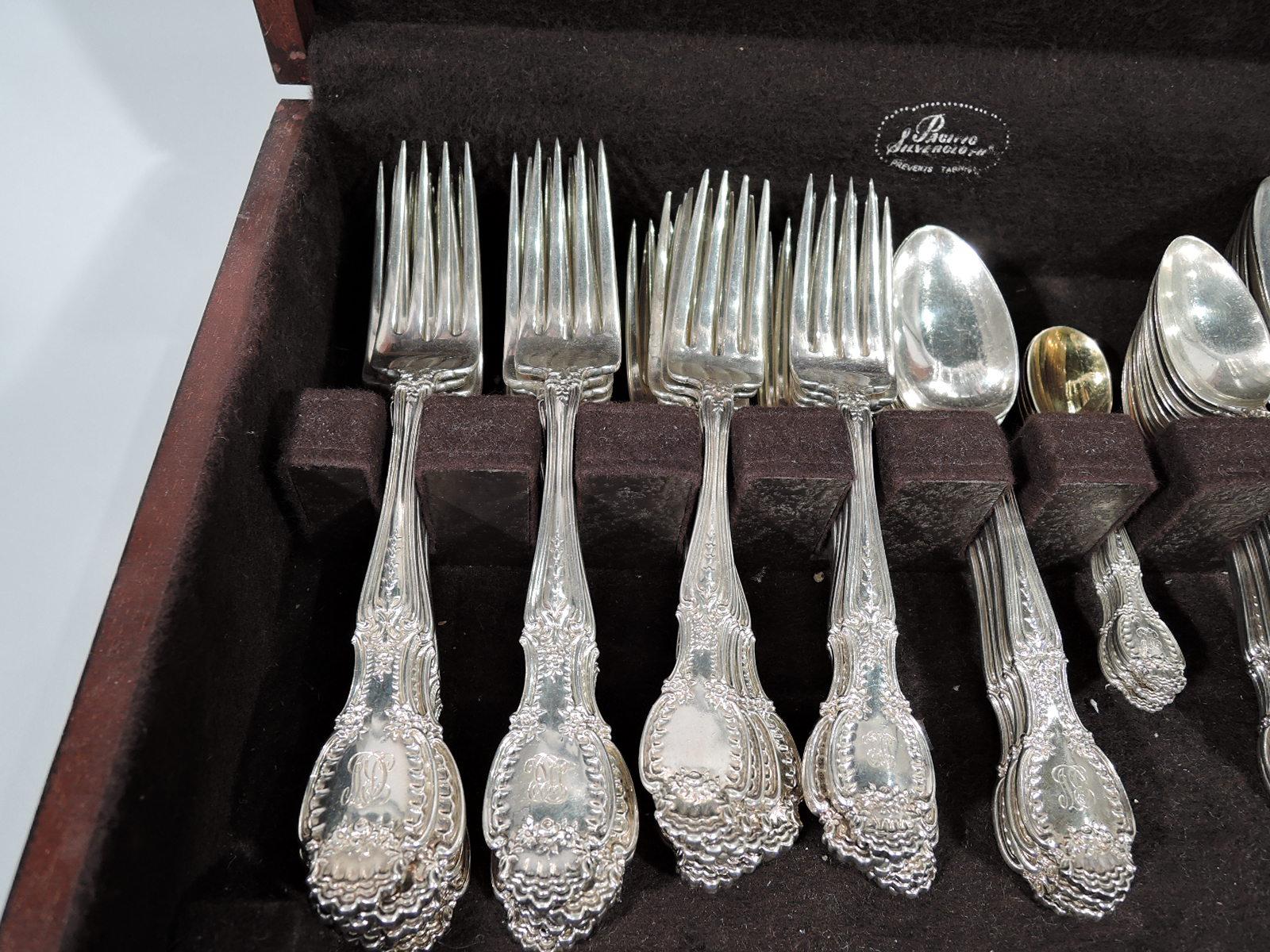 Antique Tiffany Richelieu Sterling Silver Set with 93 Pieces 1