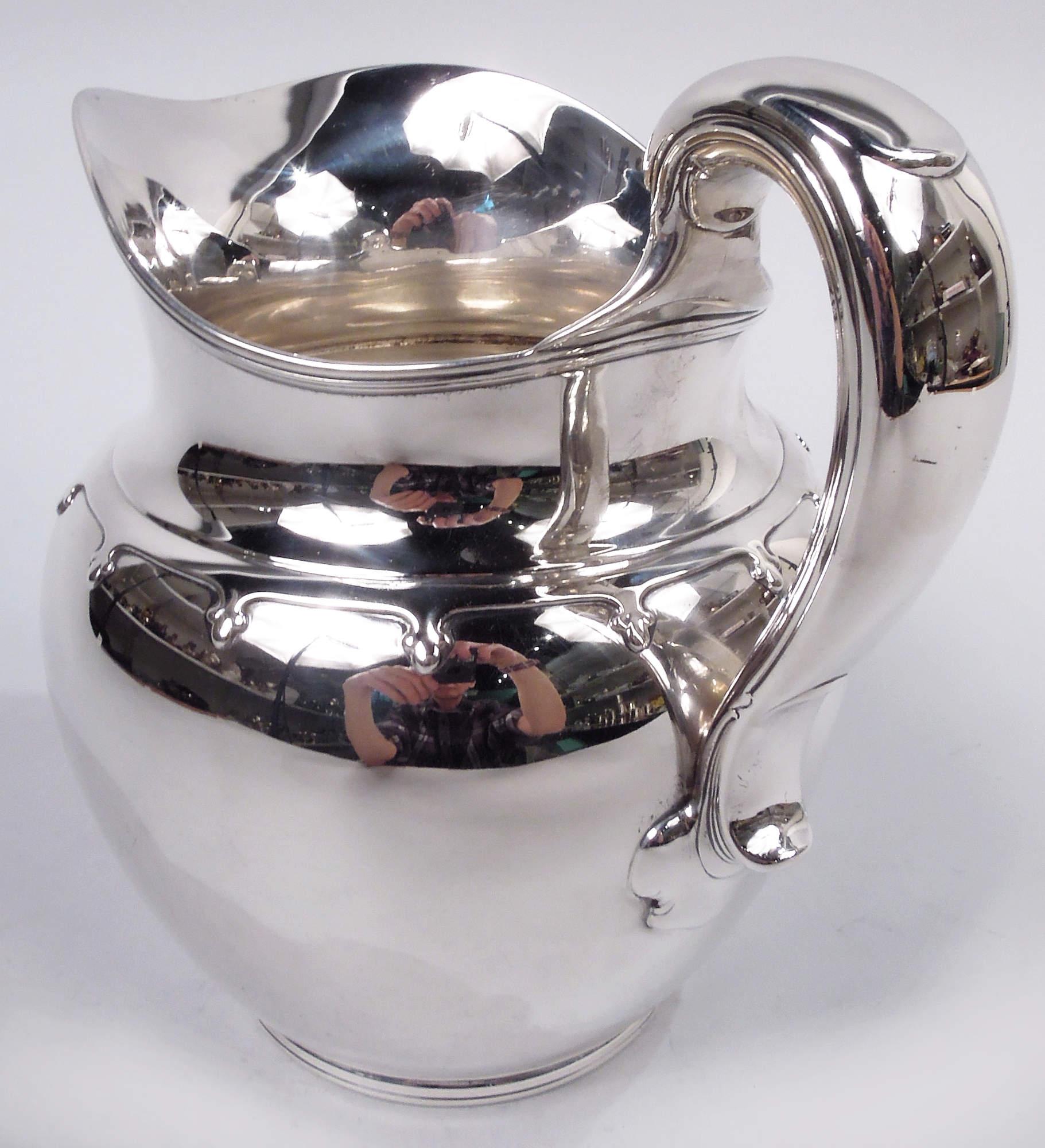 Antique Tiffany Saint Dunstan Sterling Silver Water Pitcher For Sale 1